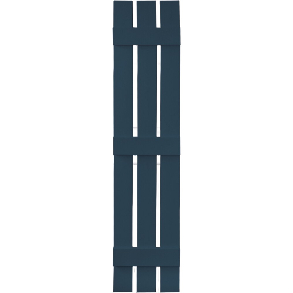Vantage V5371259036 11.875-in W x 58.75-in H Classic Blue Board and batten Spaced Exterior Shutters ( 1 -Pack )