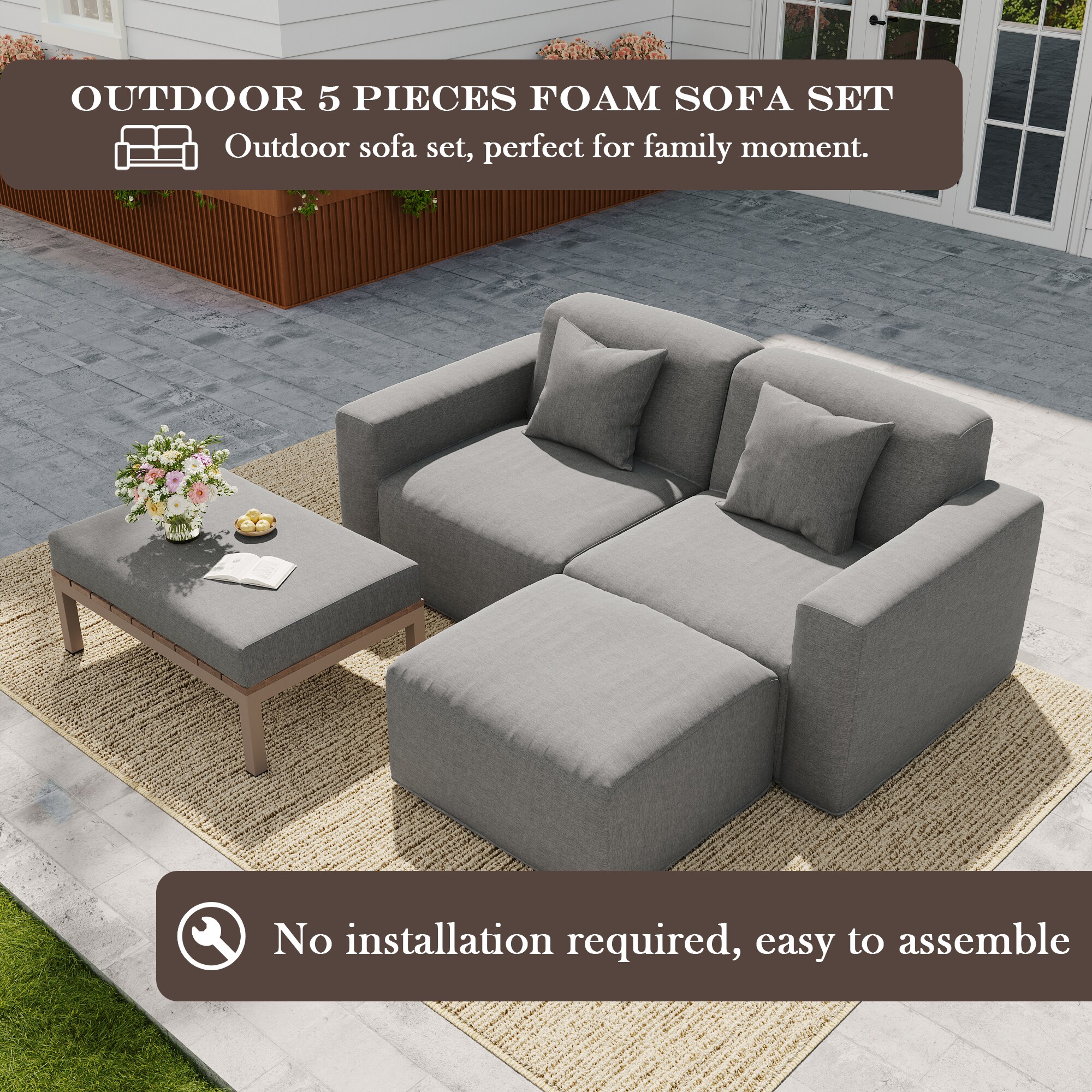 Dreamsidea LS-OP01-C-02 Patio-Sofas-Daybeds - View #8