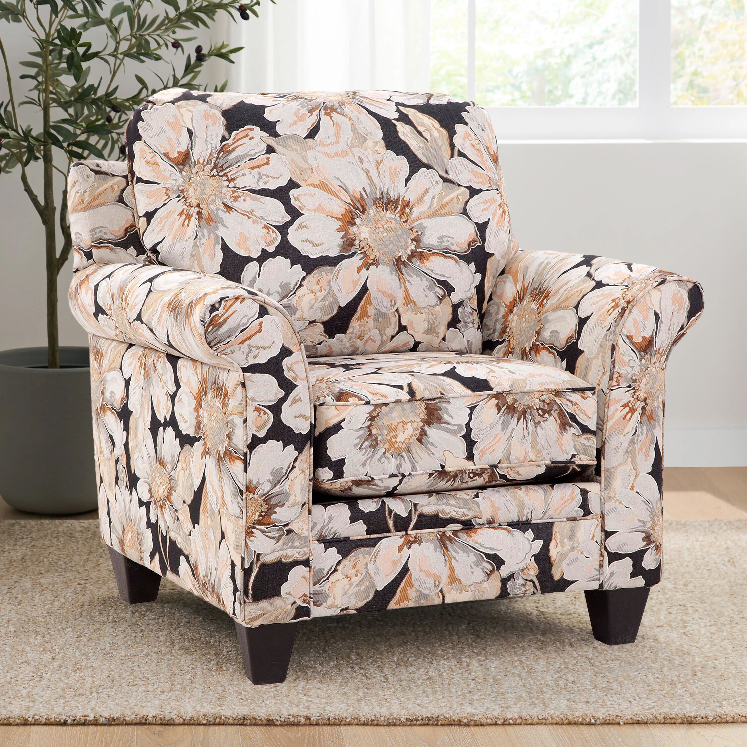 Floral cheap print recliners