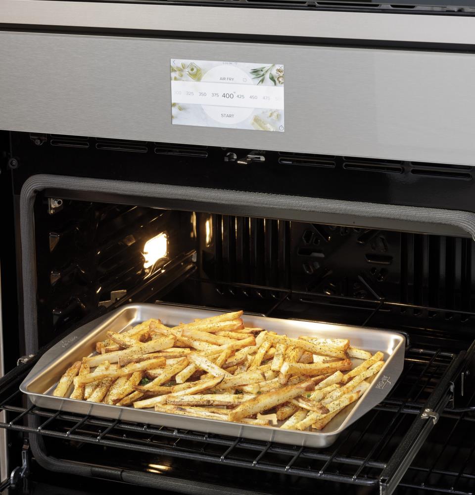 Cafe Modern Glass 30-in Self and Steam Cleaning Air Fry Convection ...