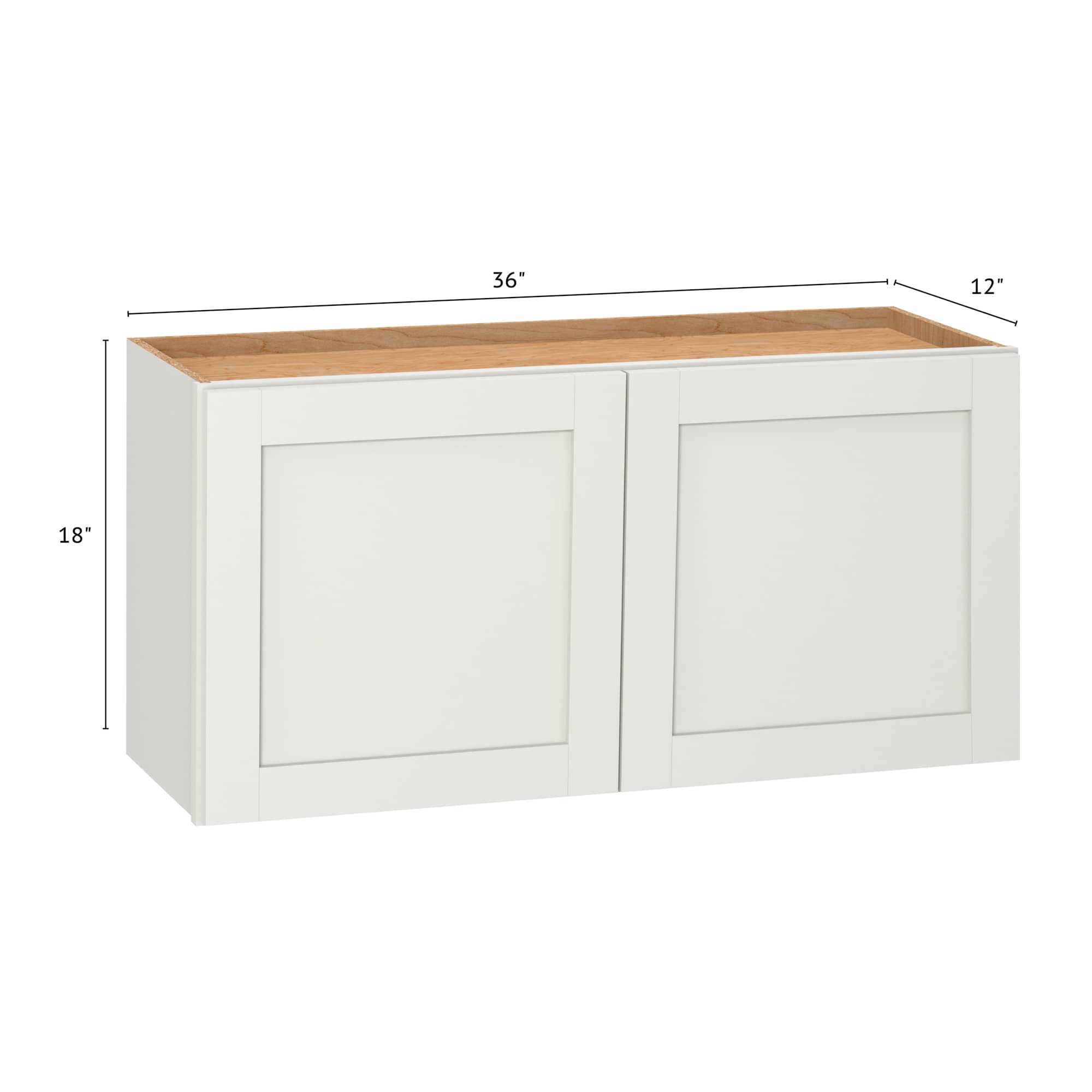 Diamond NOW Arcadia 36-in W x 18-in H x 12-in D White Wall Fully