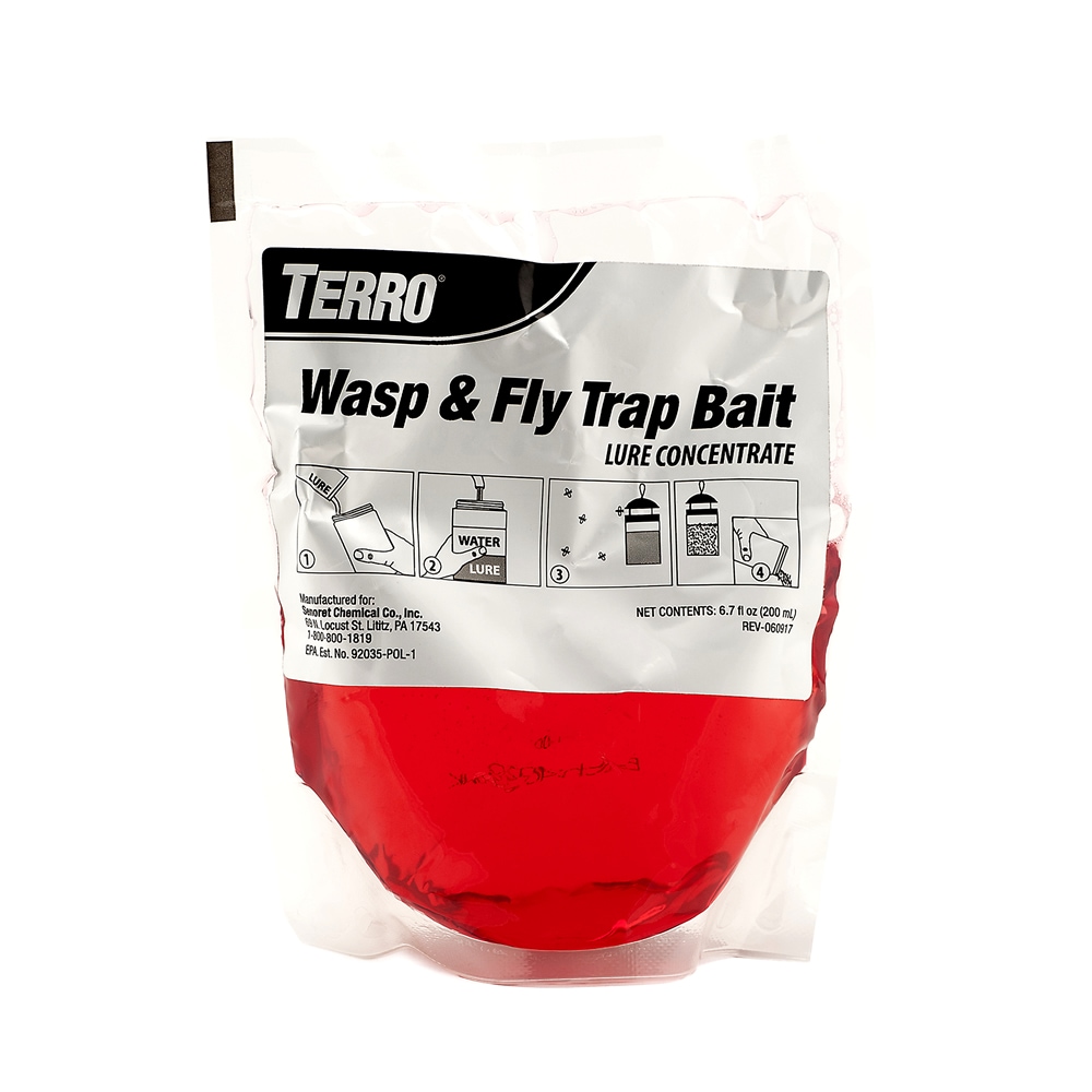 Terro T515 Wasp & Fly Trap Plus Fruit Fly – Refill-(6 Pack),Red – All For U