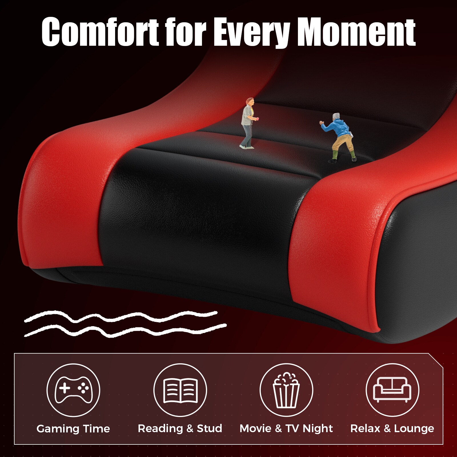 GTPLAYER LOWE'S-GTP-450R-RED Office-Chairs - View #4