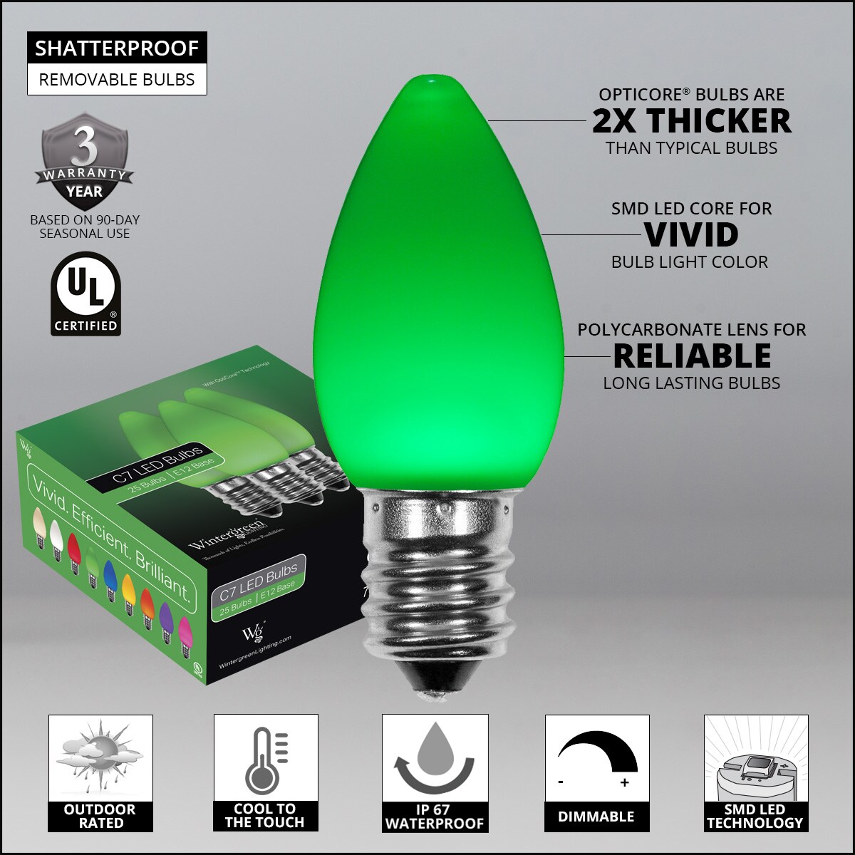 Wintergreen Lighting 77753 Christmas-String-Lights - View #4