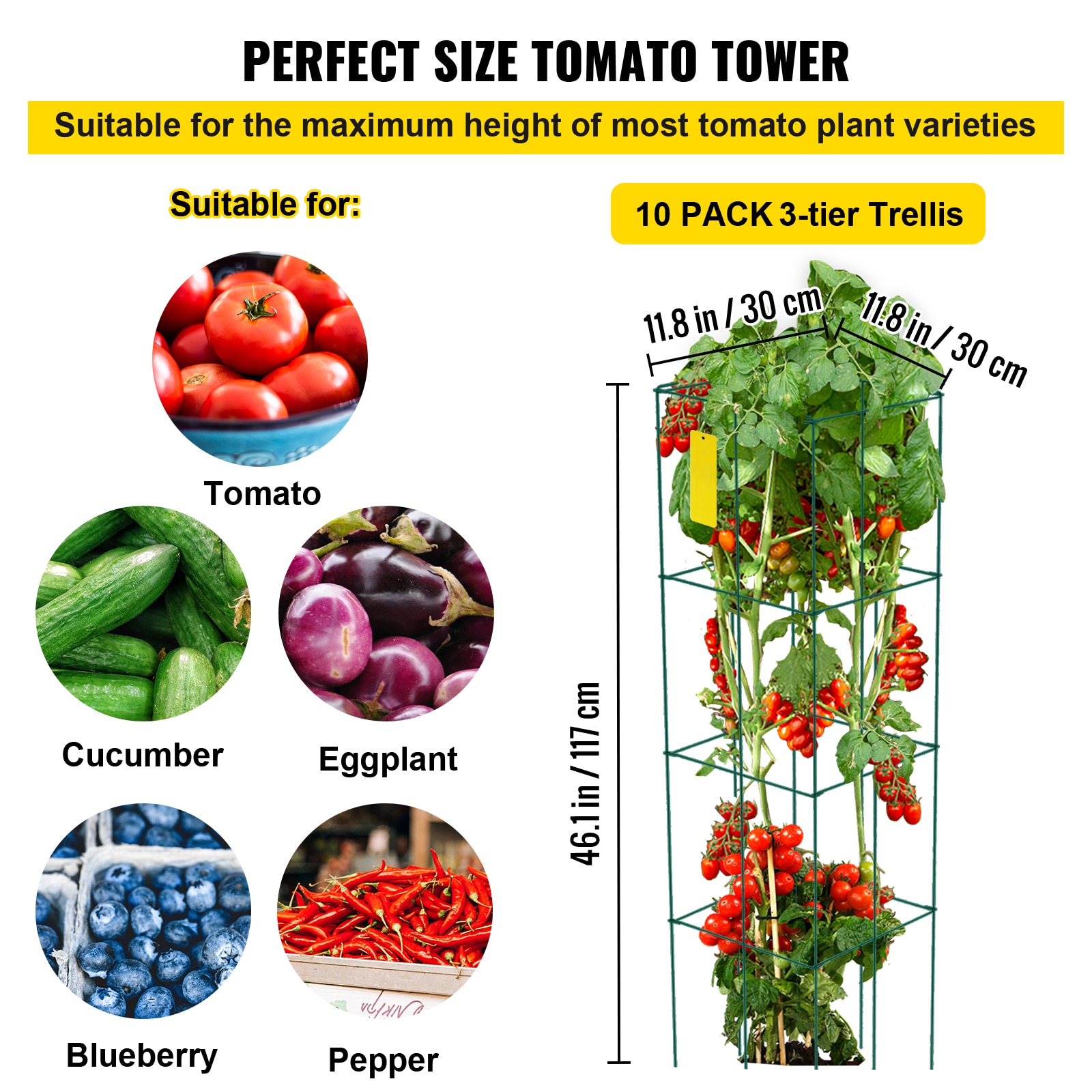 SVOPES SVOPESFXKZDFQ03936V0 Tomato-Cages - View #2