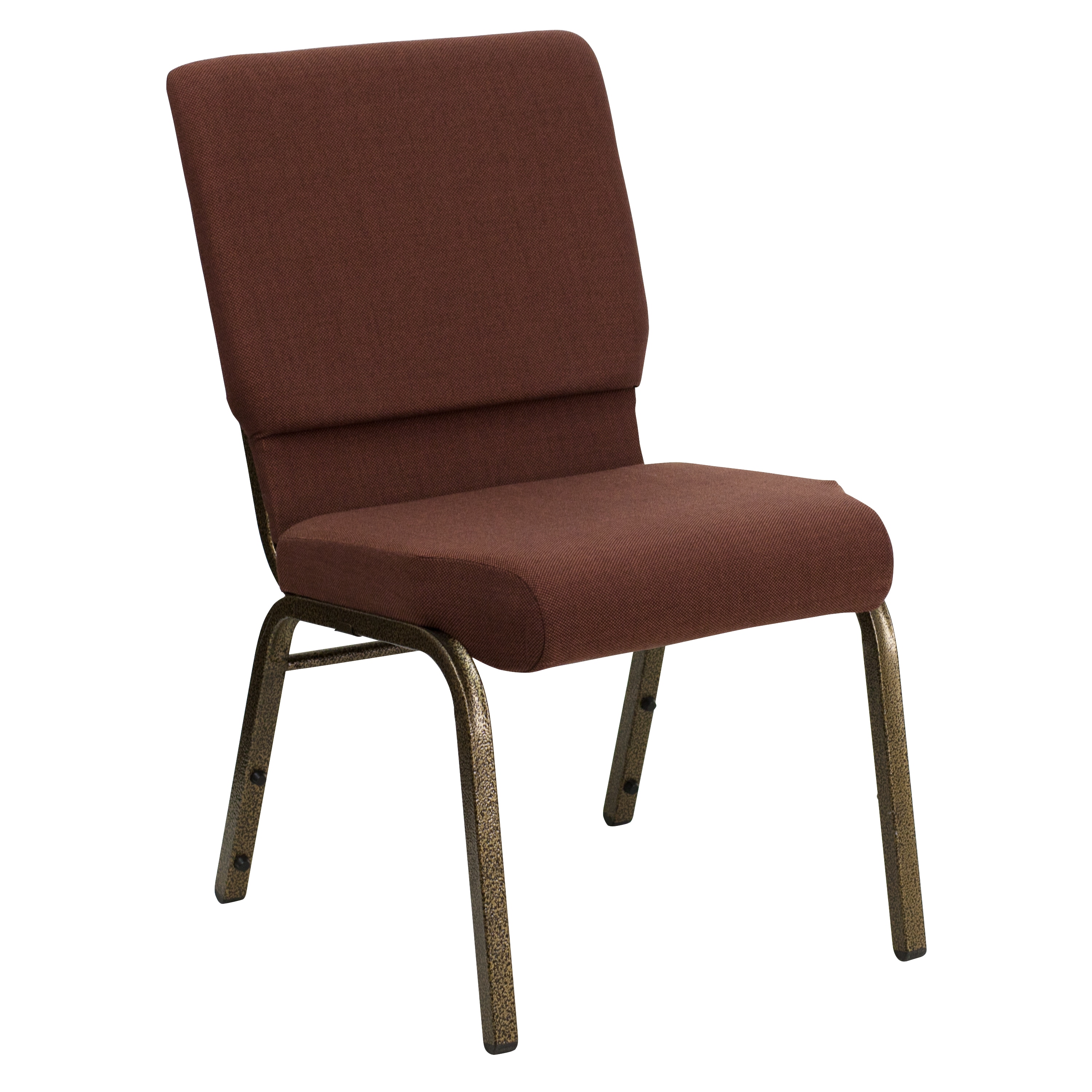 Flash Furniture 812581012415 Modern Brown Fabric/Gold Vein Frame Accent Chair