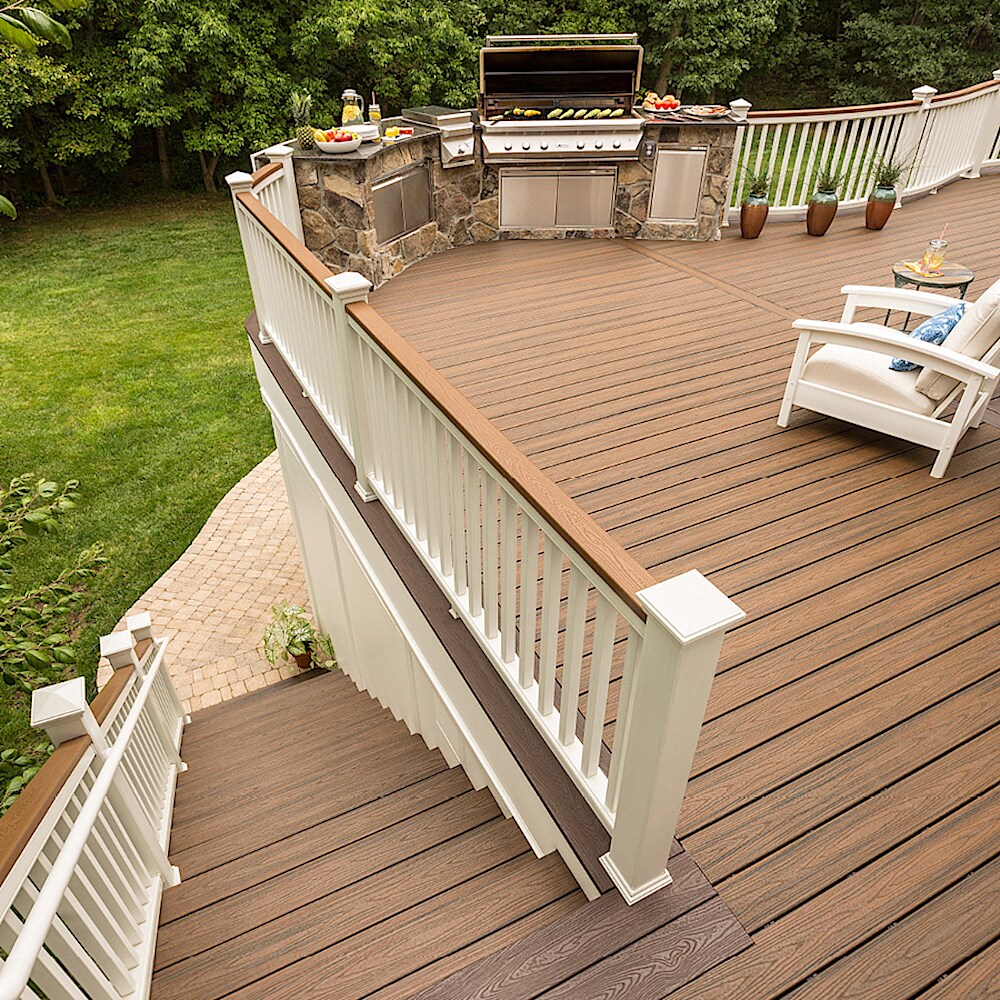 Trex Transcend 2in x 6in x 20ft Spiced Rum Square Composite Deck