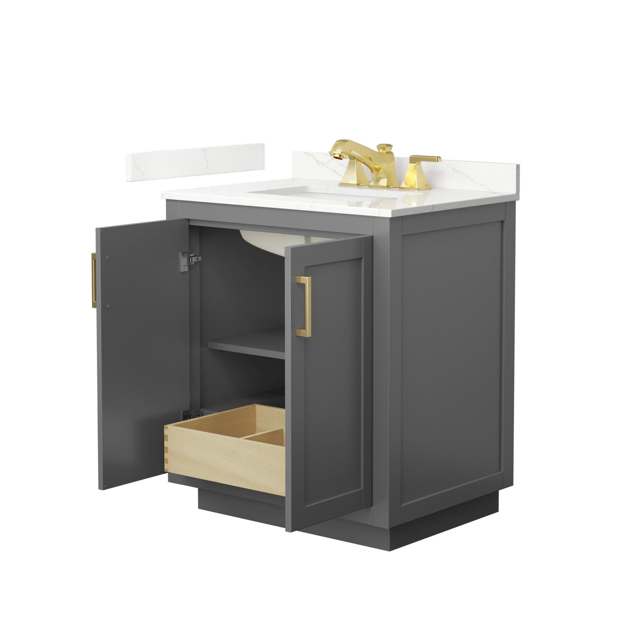 Wyndham Collection WCF292930SGGGTUS3MXX Bath-Vanity-Combo - View #3