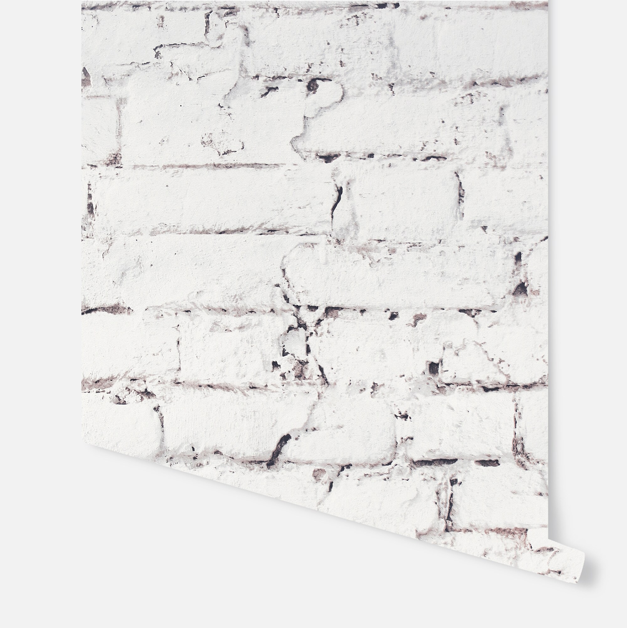 Arthouse 56-sq Ft White Paper Brick Unpasted Wallpaper At Lowes.com