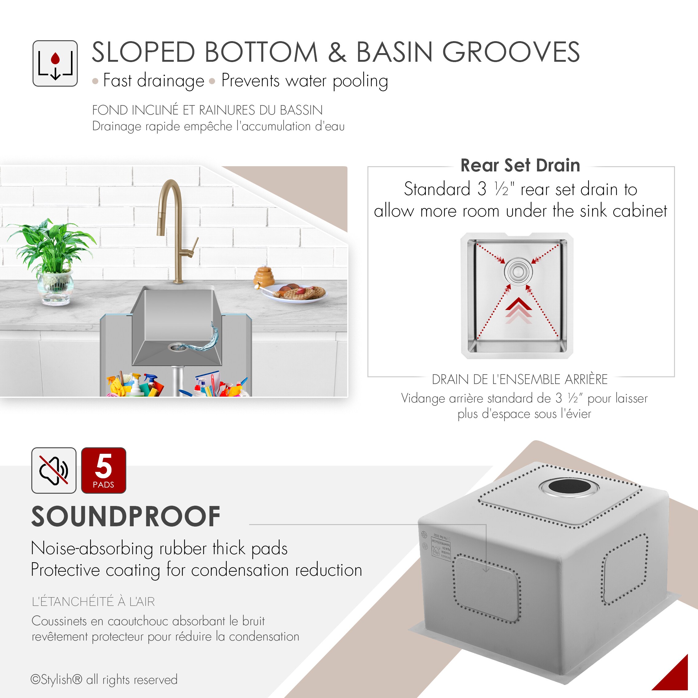 Stylish S-309XG1 Kitchen-Sinks - View #8