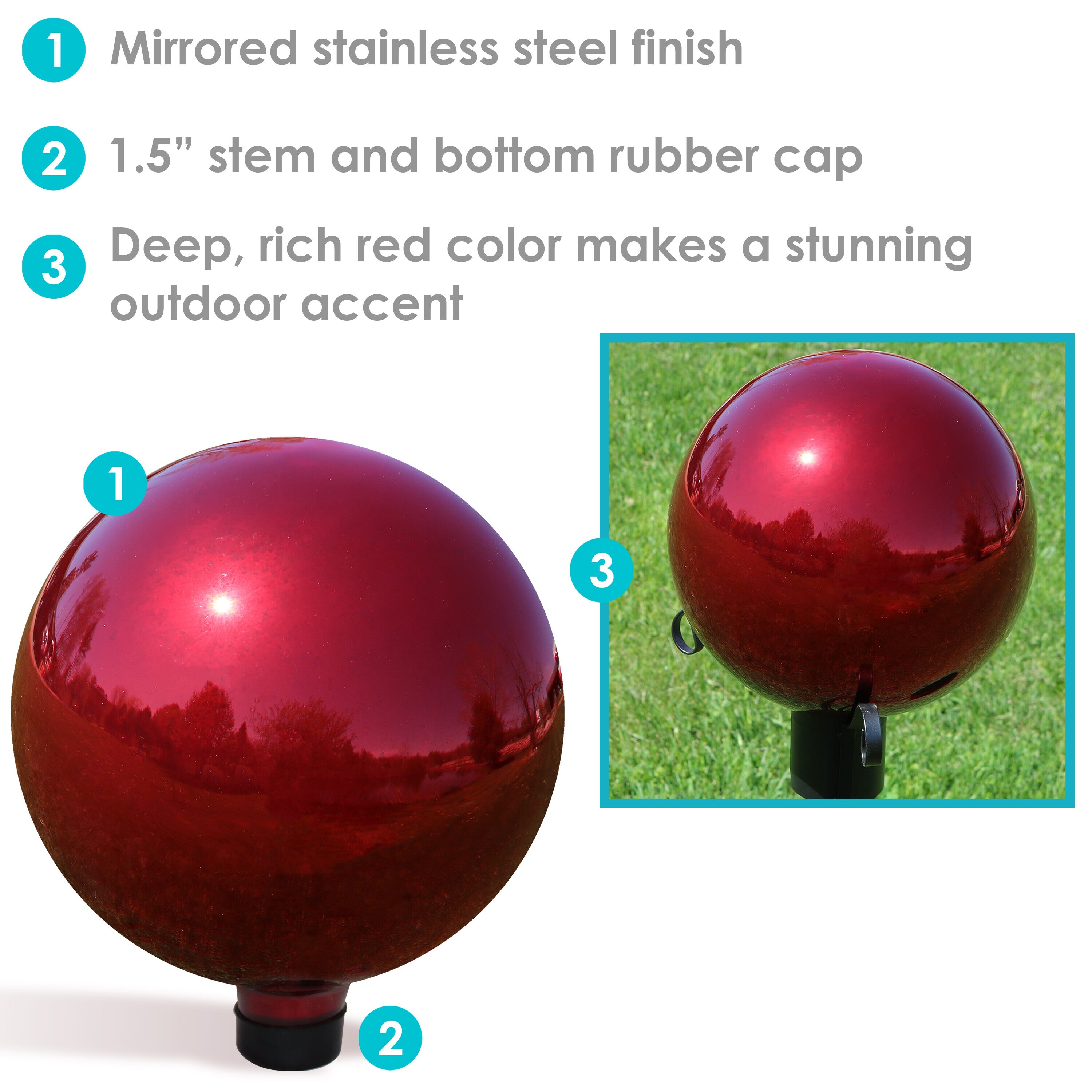 Sunnydaze Decor ZIB-921 Gazing-Ball-Stand - View #4