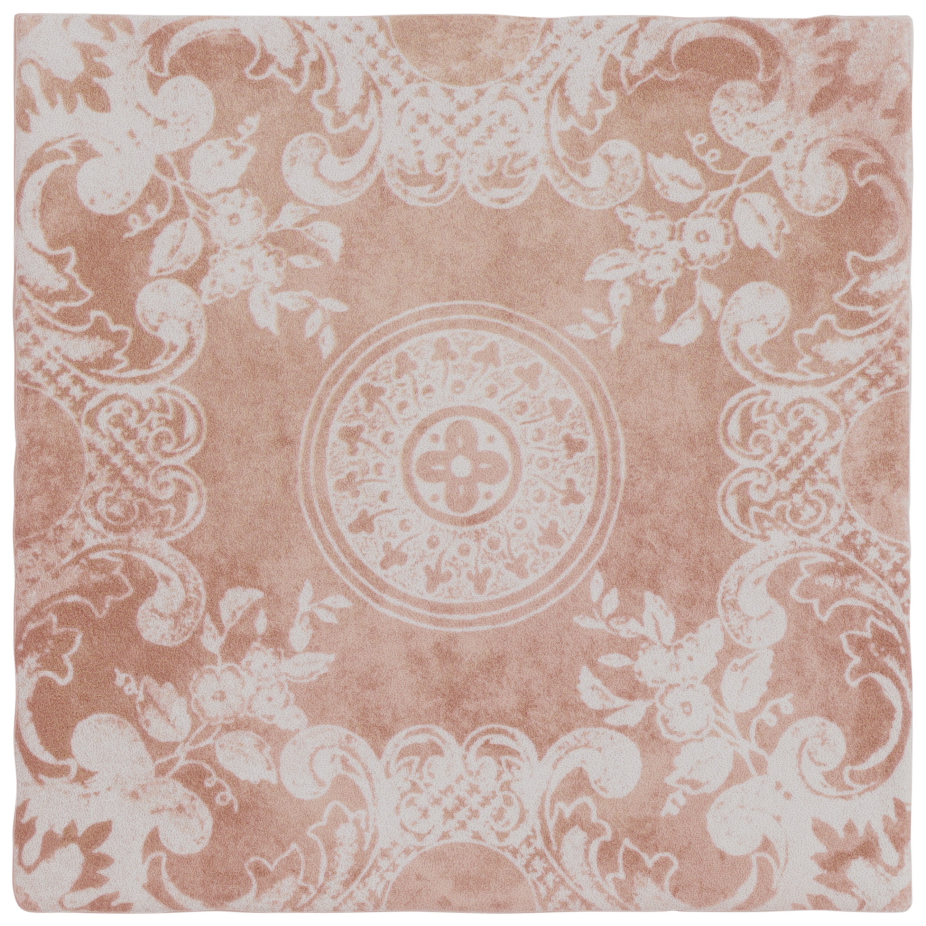 Artmore Tile Sample - Paula Purroy Reverie Cala Terracotta 5-in x 5-in Matte Ceramic Encaustic Wall Tile