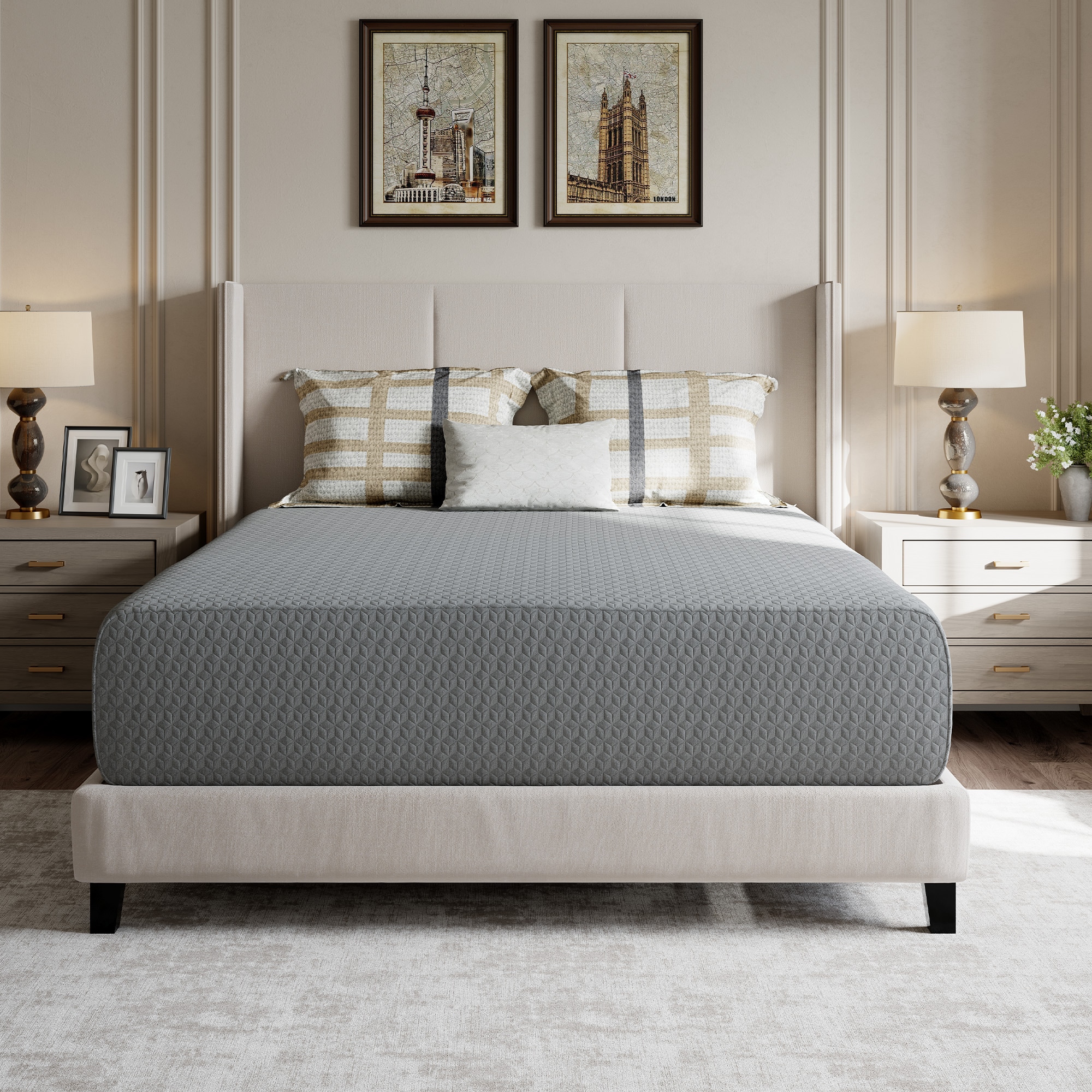 Sweetnight LW-12-Q-S008 12-in Medium Queen Memory foam Mattress in a Box