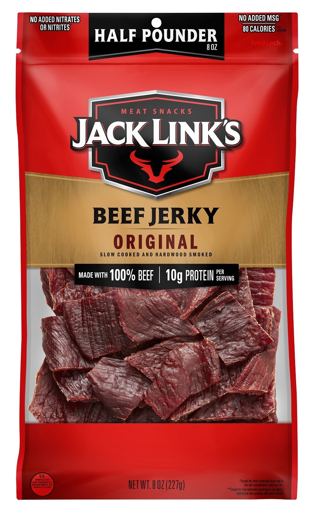 Jack Link's JLB77066 Original 8-oz Meat Snacks