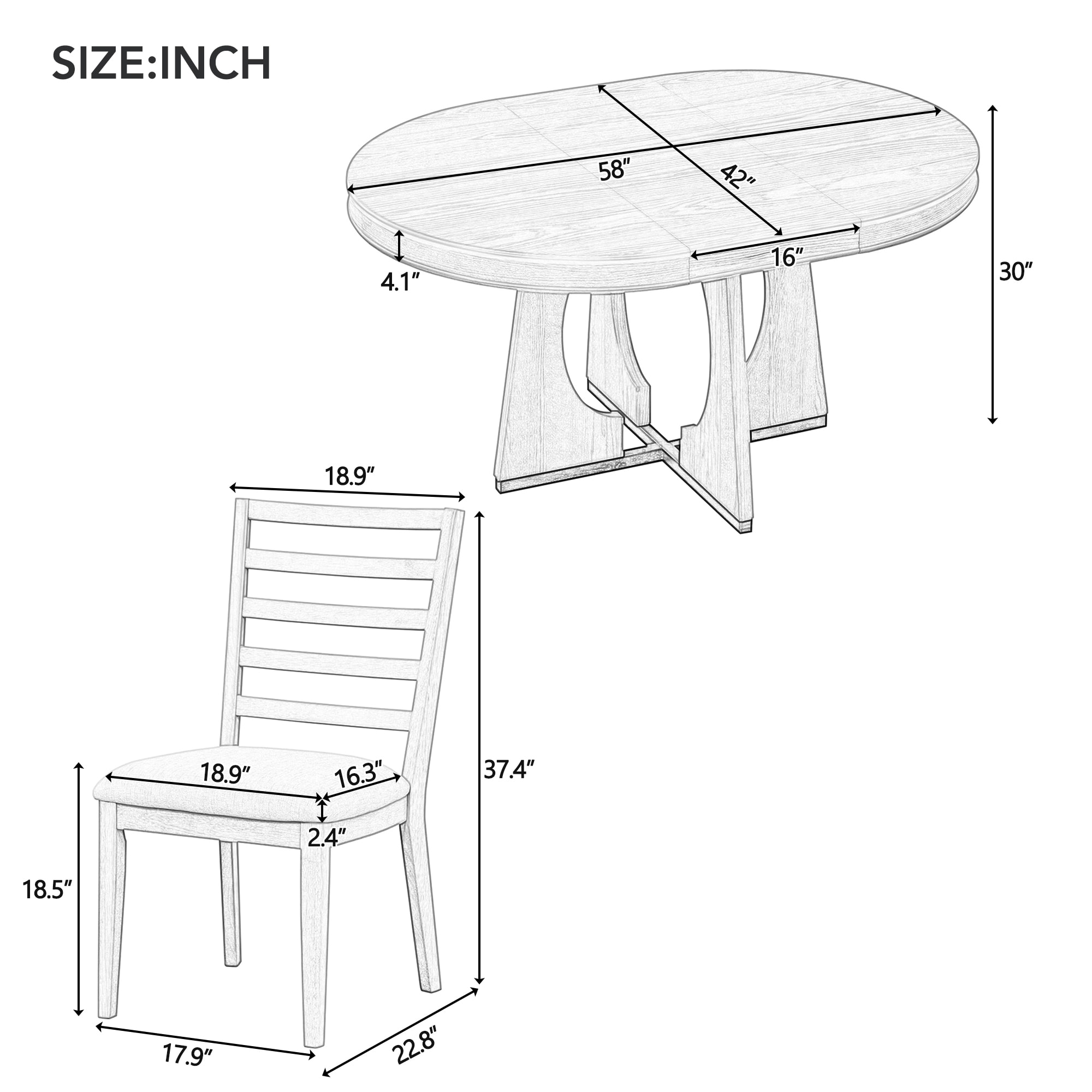 SINOFURN SYA330120GY Dining-Sets - View #5