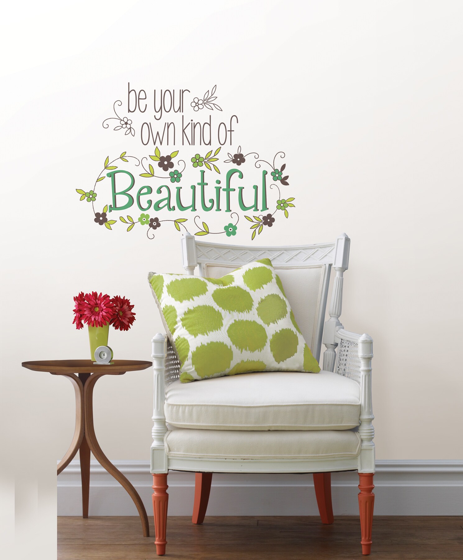 WallPops 17.25-in W x 19.5-in H Self-adhesive Green Quotes and Sayings Wall  Decal at