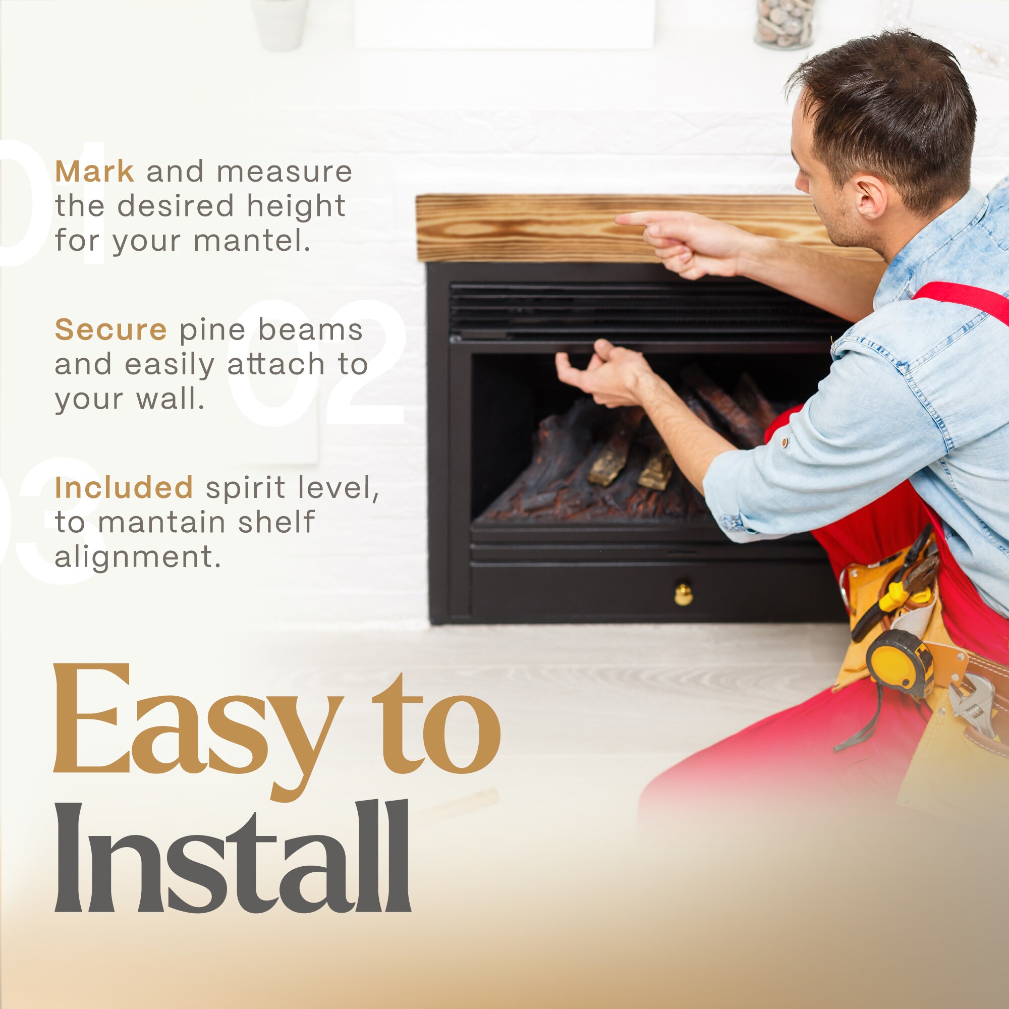 Luxe Surface Group 82 BURN Mantel-Shelves - View #8