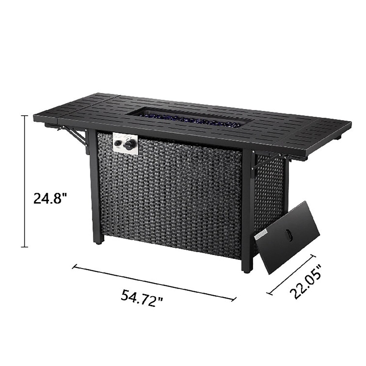 COWSAR 46R55-BLACK Outdoor-Gas-Firepits - View #10