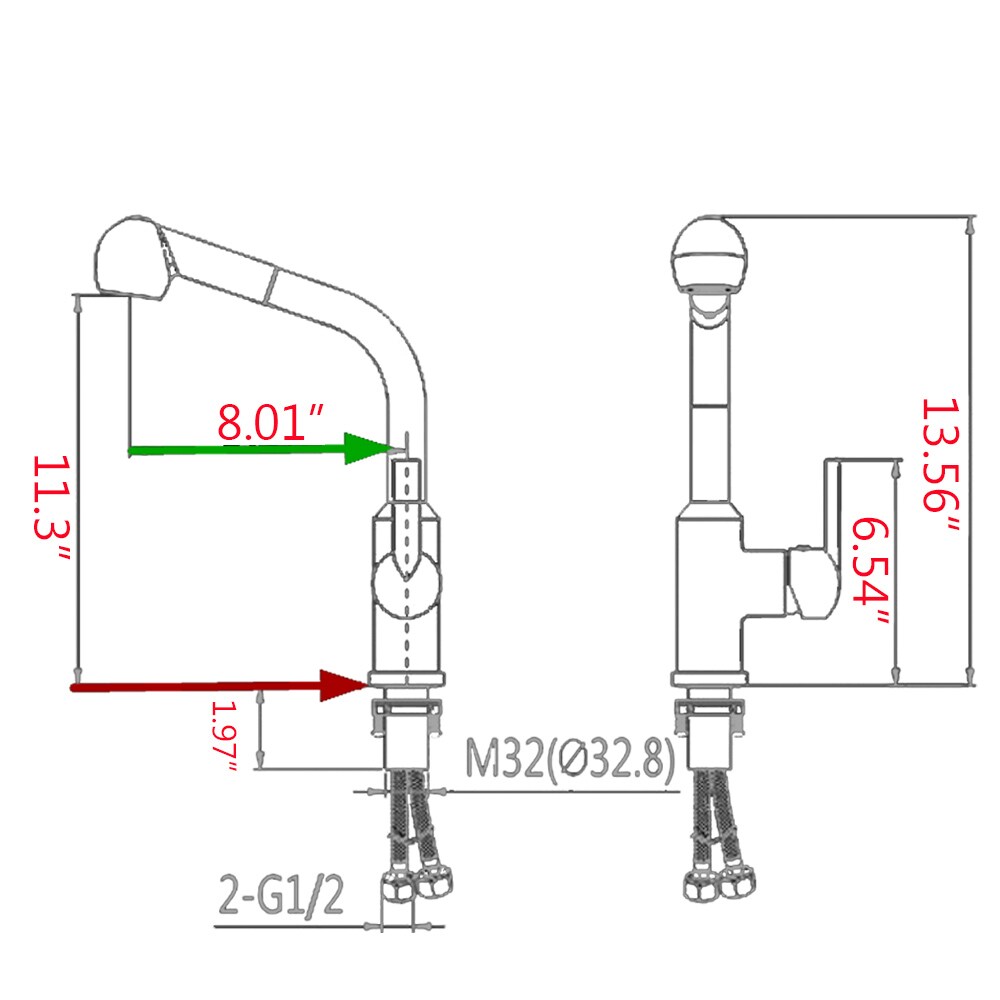 UCLIMAA UC232180-MB Kitchen-Faucets - View #3