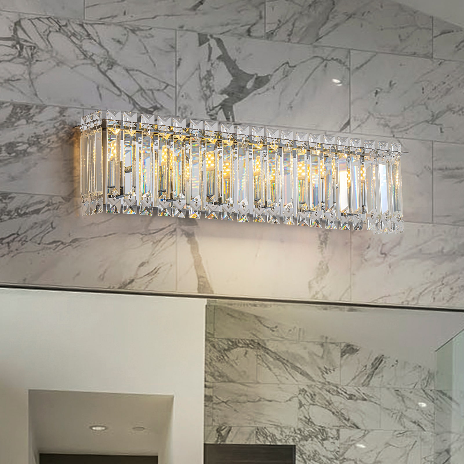 EDISLIVE 23-in 6 Light Chrome Modern/contemporary Bathroom Vanity light