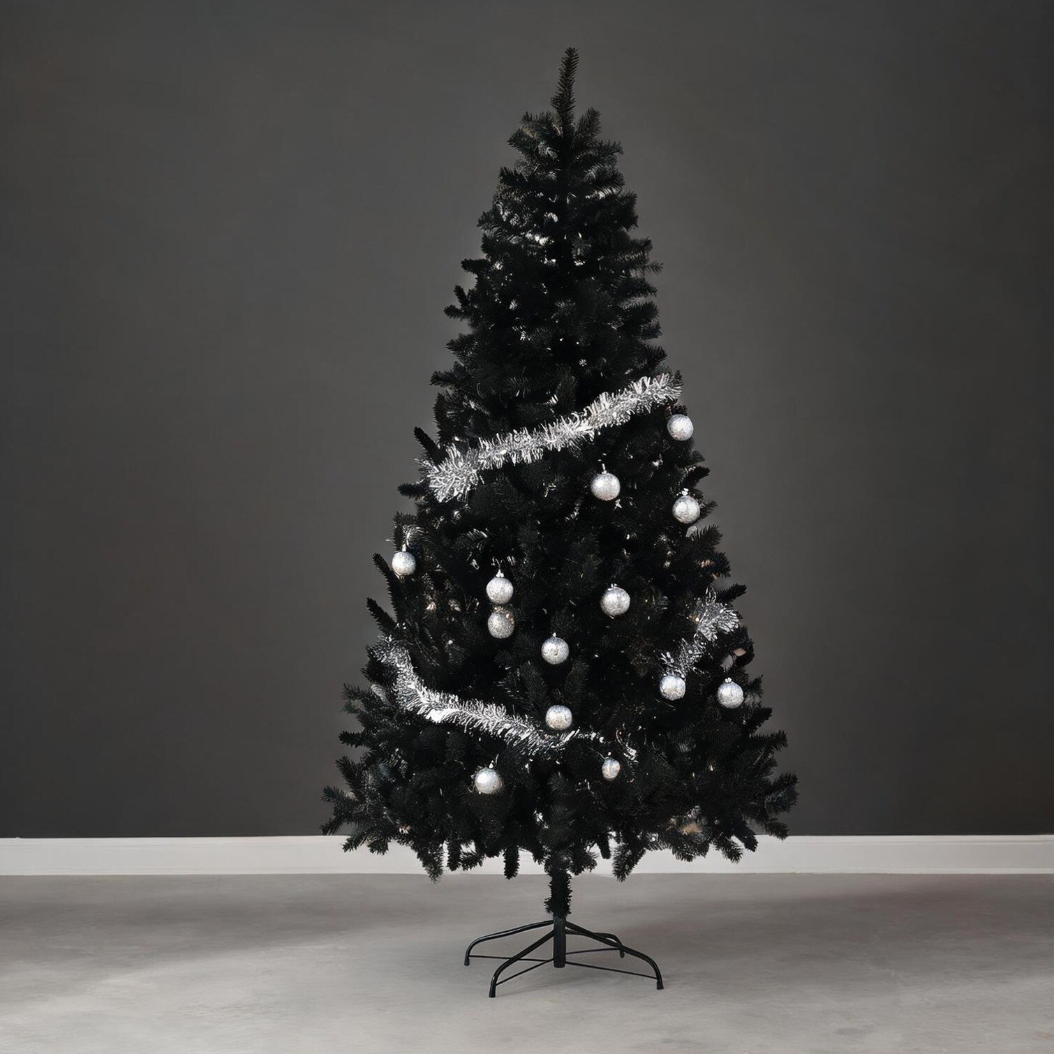 Writing Frame Tree FlowLuxe Storage Christmas Trees in Black 7.5 in with Practical Control ...