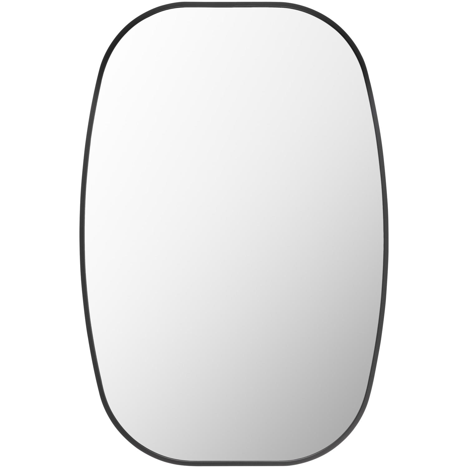 Livabliss RAY035-2030 Aranya 20-in W x 30.0-in H Rectangle Black Framed Wall Mirror