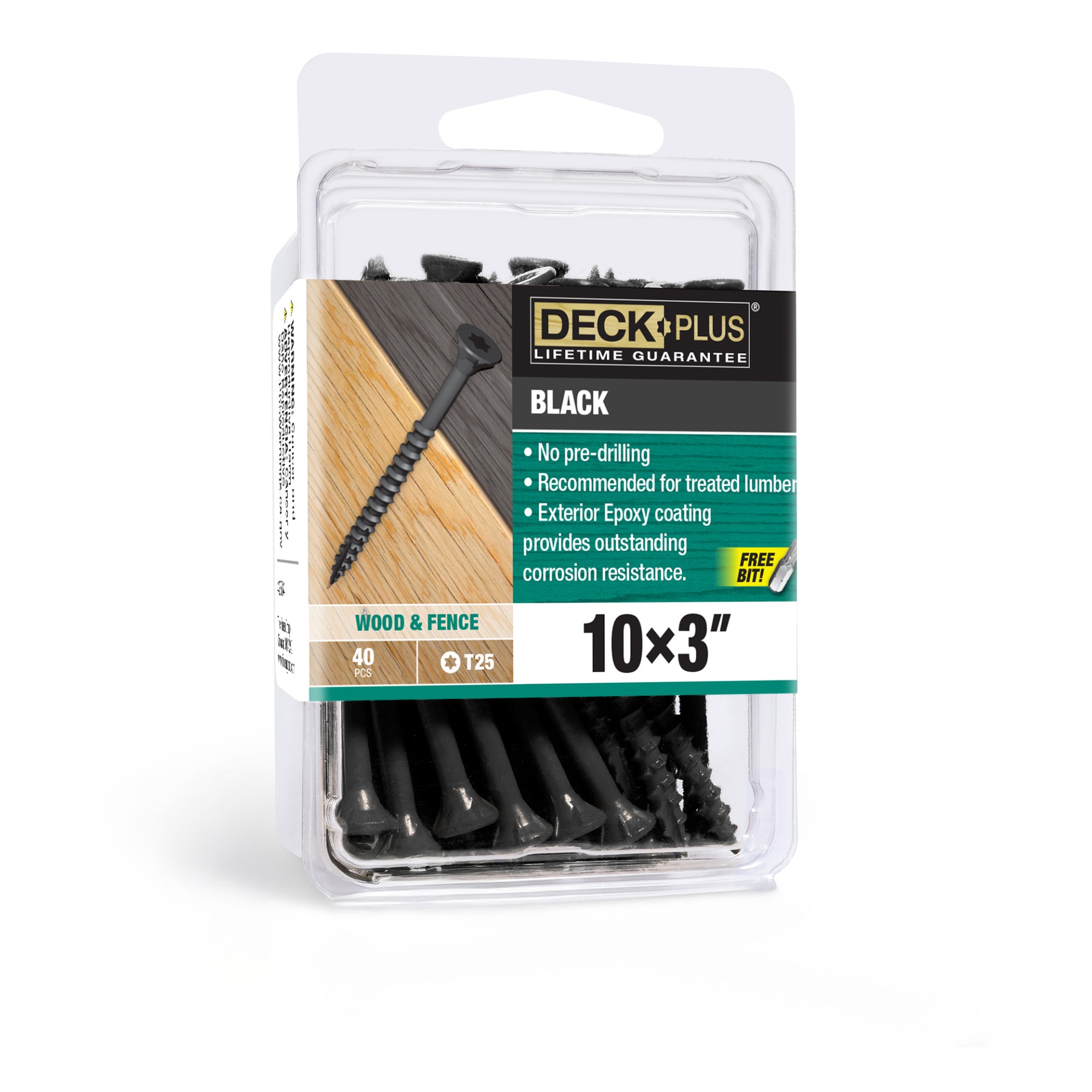 #10 x 3-in Wood to wood Deck Screws 40 -Per Box