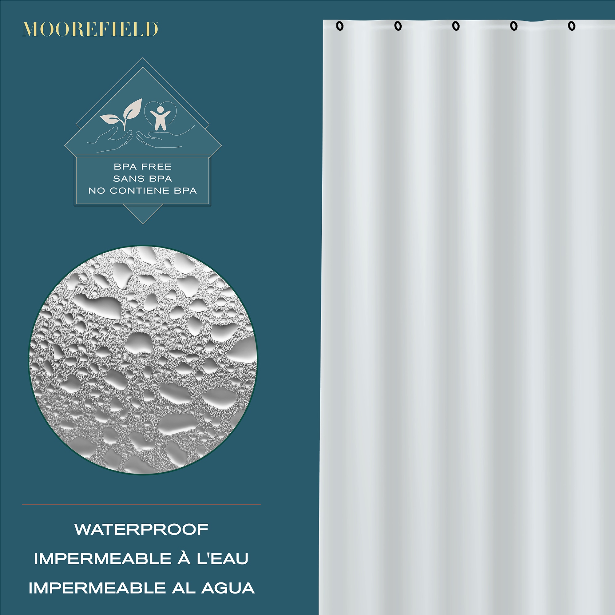 Moorefield LS423FRS Shower-Curtains-Liners - View #4