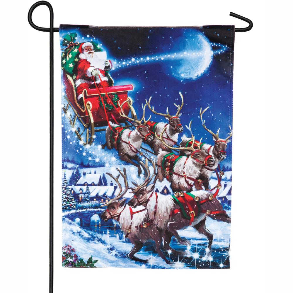 Evergreen 1-ft W x 1.5-ft H Christmas Garden Flag at Lowes.com