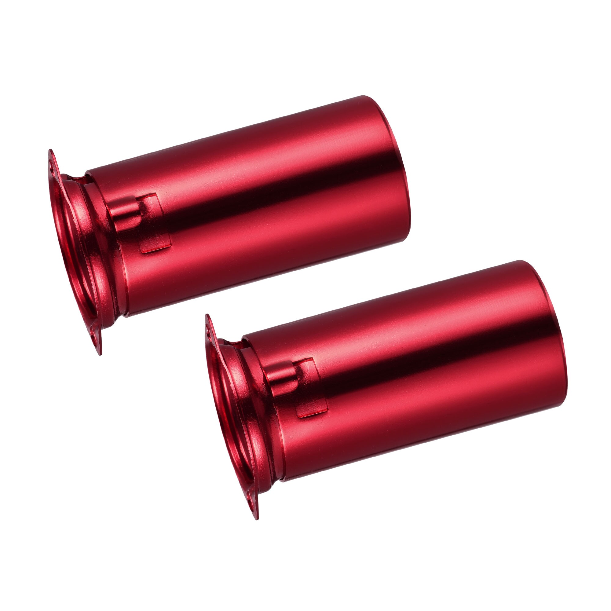 Unique Bargains 9pin Ceramic Vacuum Tube Socket Valve 53mm Aluminum Shield for 12AX7 12AU7 ECC83 ECC82 Tube Red 2pcs