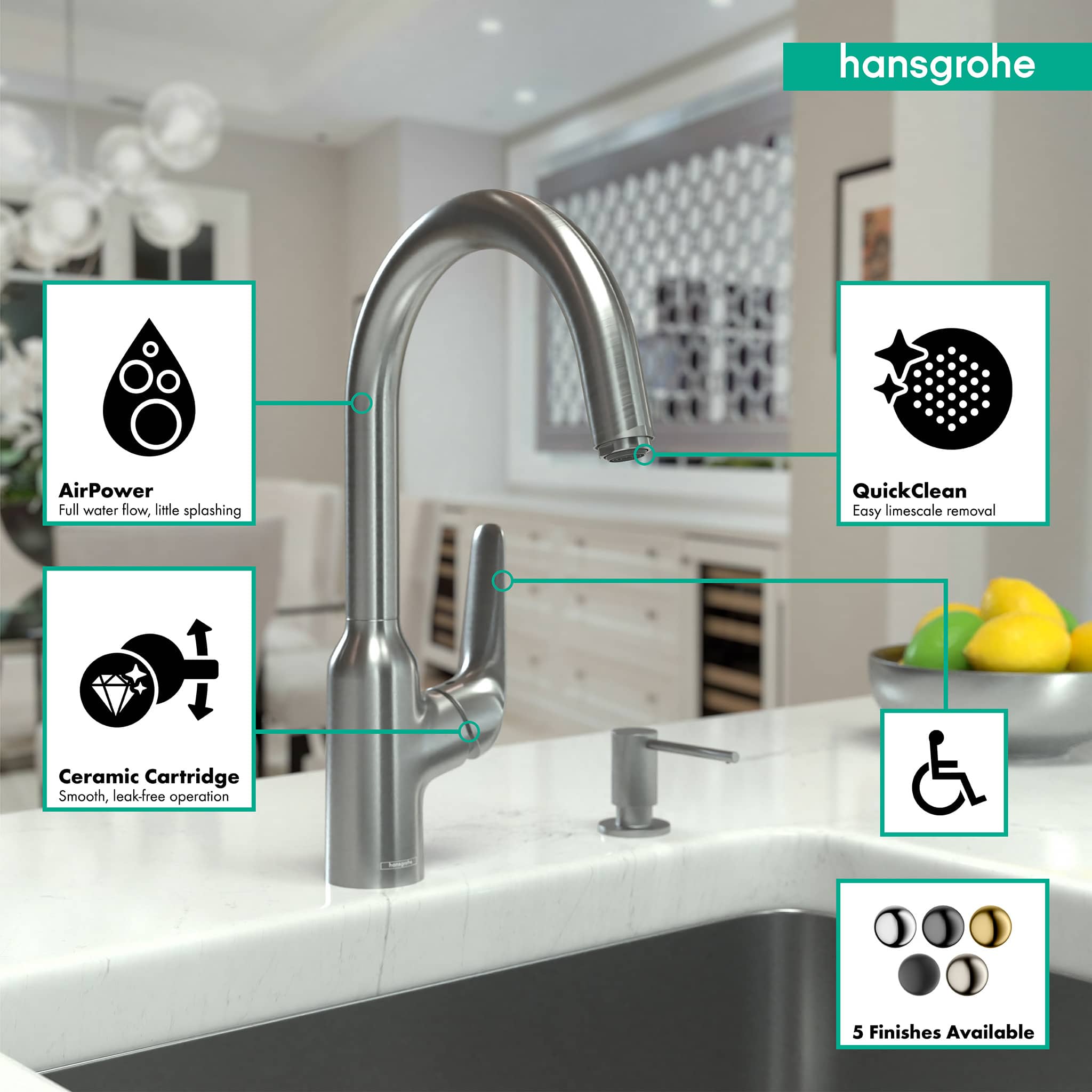 Hansgrohe 71802801 Kitchen-Faucets - View #3