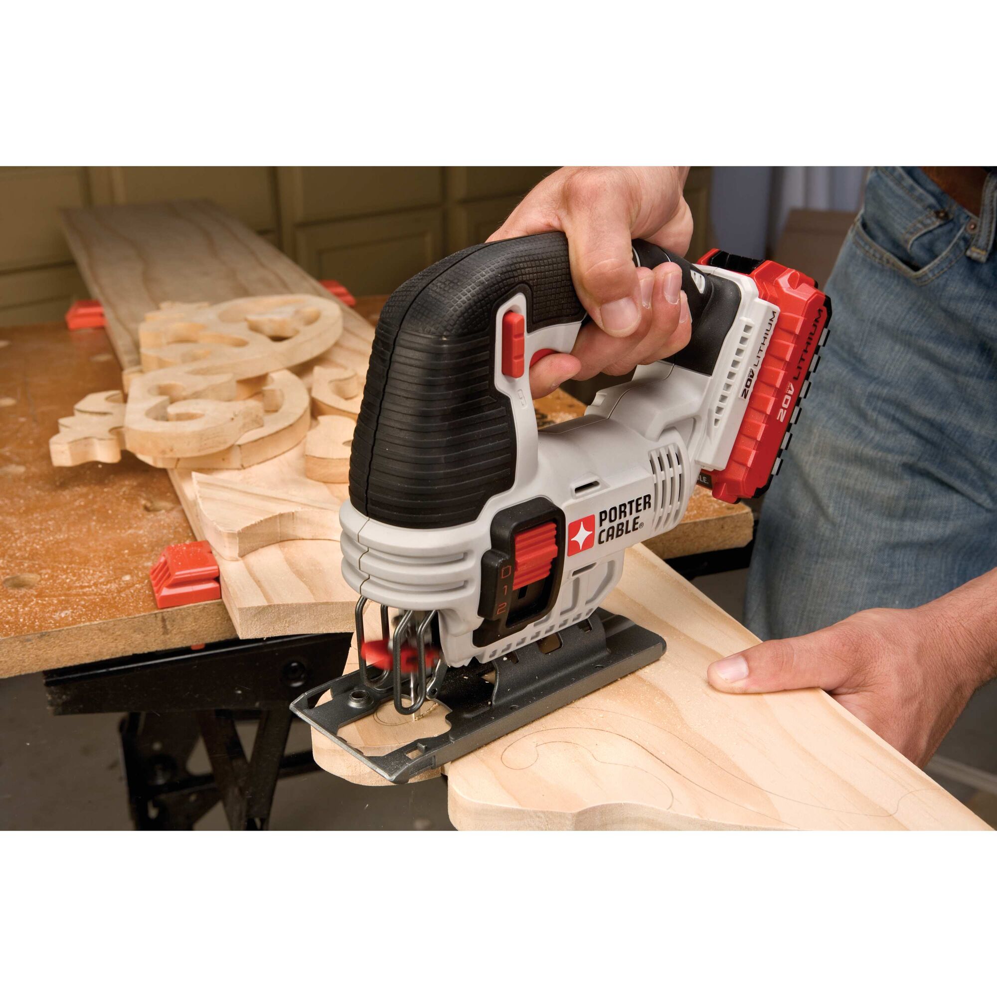 PORTER CABLE 20 volt Max Variable Speed Keyless Cordless Jigsaw