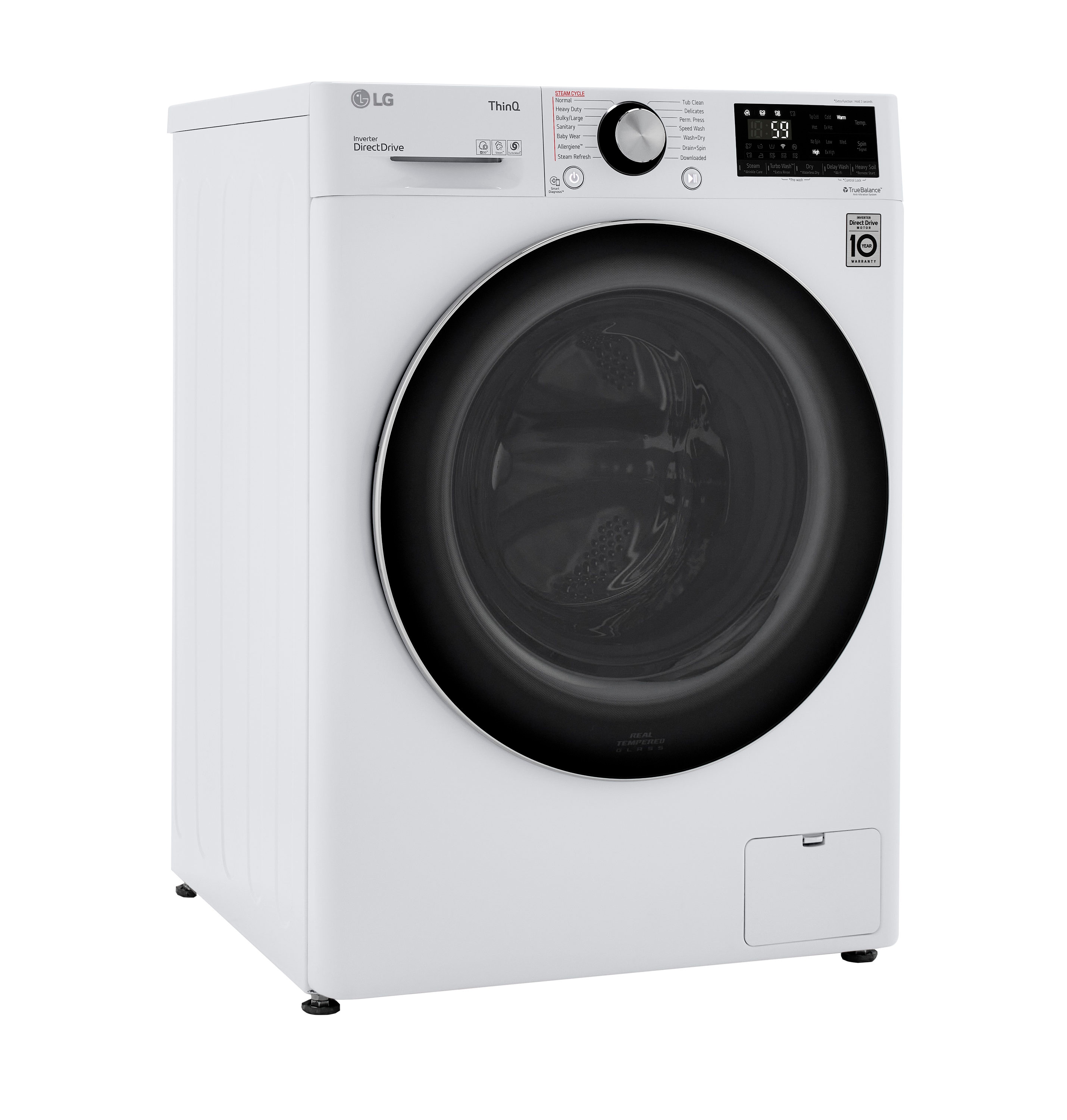 antártico Inferir Intrusión LG 2.4-cu ft Capacity White Ventless All-in-One Washer/Dryer Combo in the  All-In-One Washer Dryers department at Lowes.com