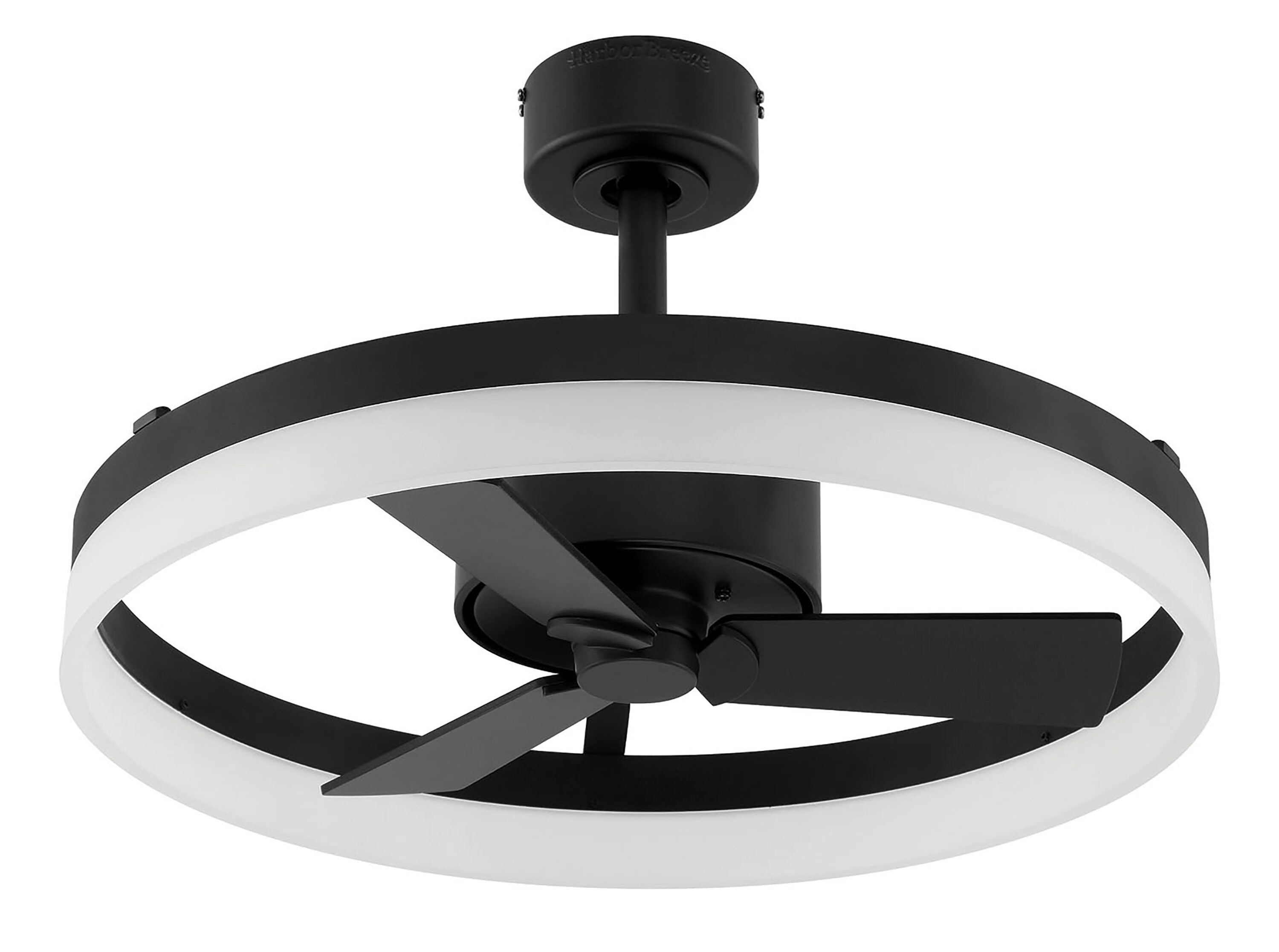 Harbor Breeze 1.85-in Black Plastic Indoor Universal Ceiling Fan