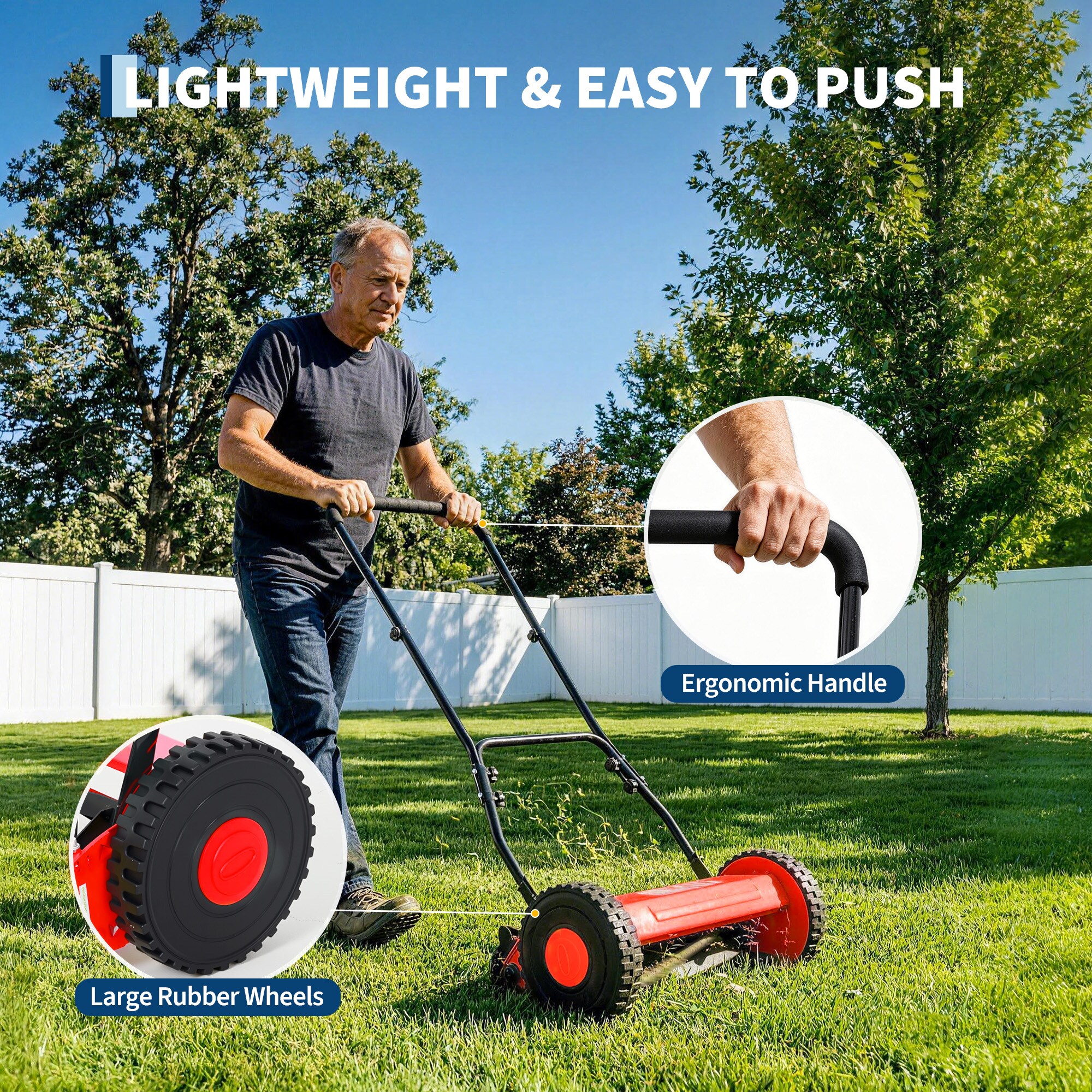 Aoile RJ5AGL48 Cordless-Elec-Push-Mowers - View #3