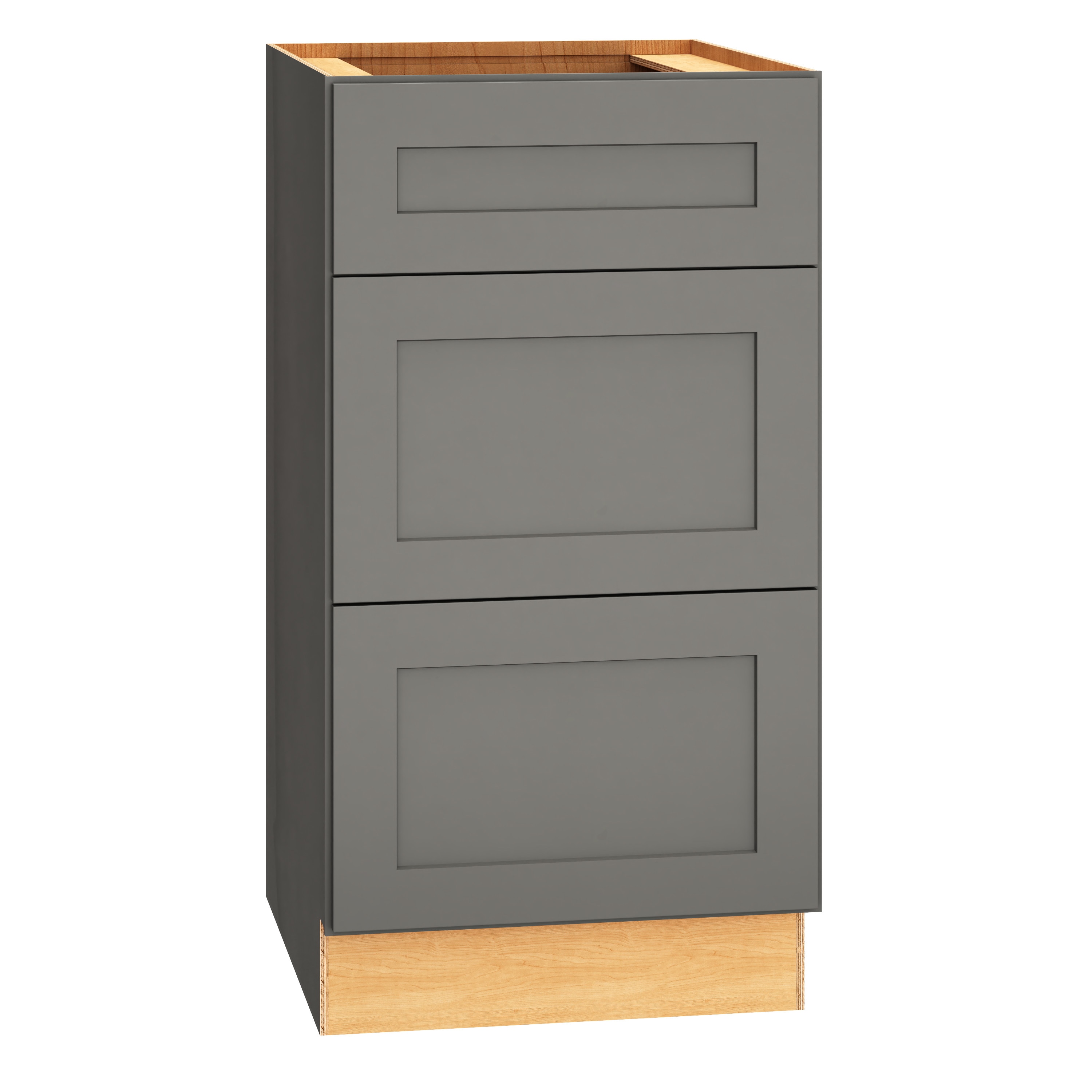 Diamond Express 328 VDB183421 Jamestown 18-in W x 34.5-in H x 21-in D Moonstone Gray 3 -Drawer Wood Wall-mount Cabinet Banks