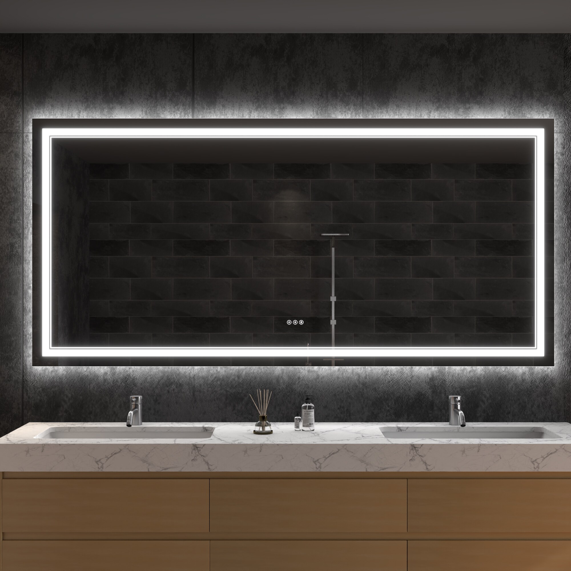 ExBrite HYBM3648FLW Framed-Bath-Mirrors - View #13