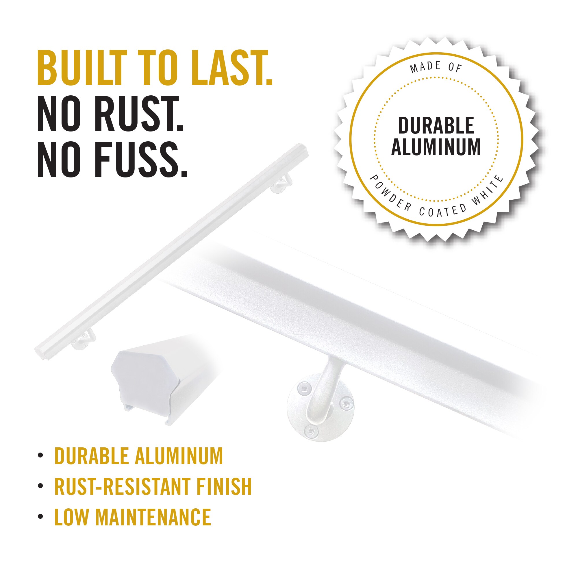 Nuvo Iron EFSW4WHT-US Deck-Handrails - View #2