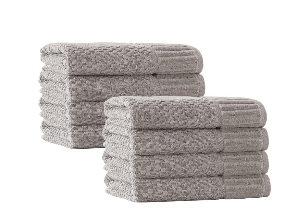 Enchante Home Timaru 8-Pieces Sand Turkish Cotton Hand Towels