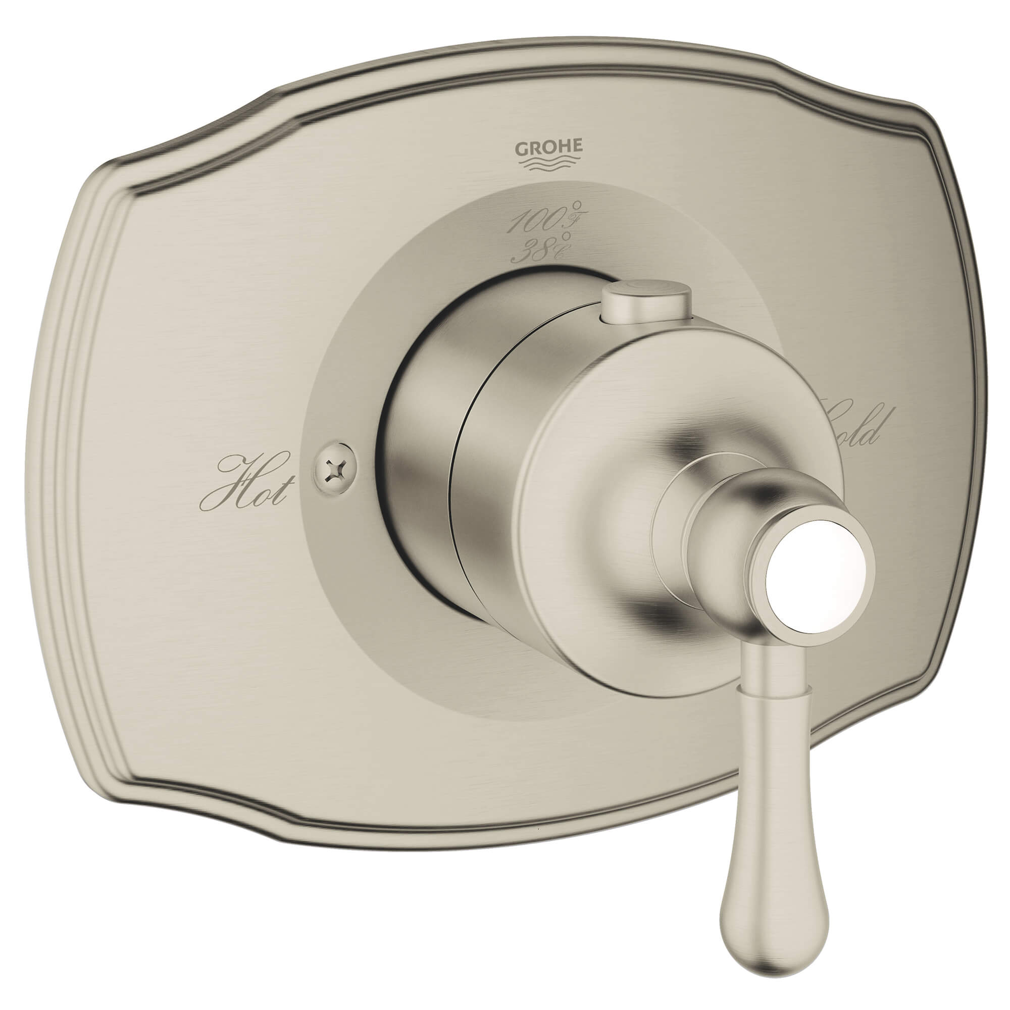 Grohe Brushed Nickel 1 Handle Lever Shower Faucet Handle In The Shower Faucet Handles Department 2908