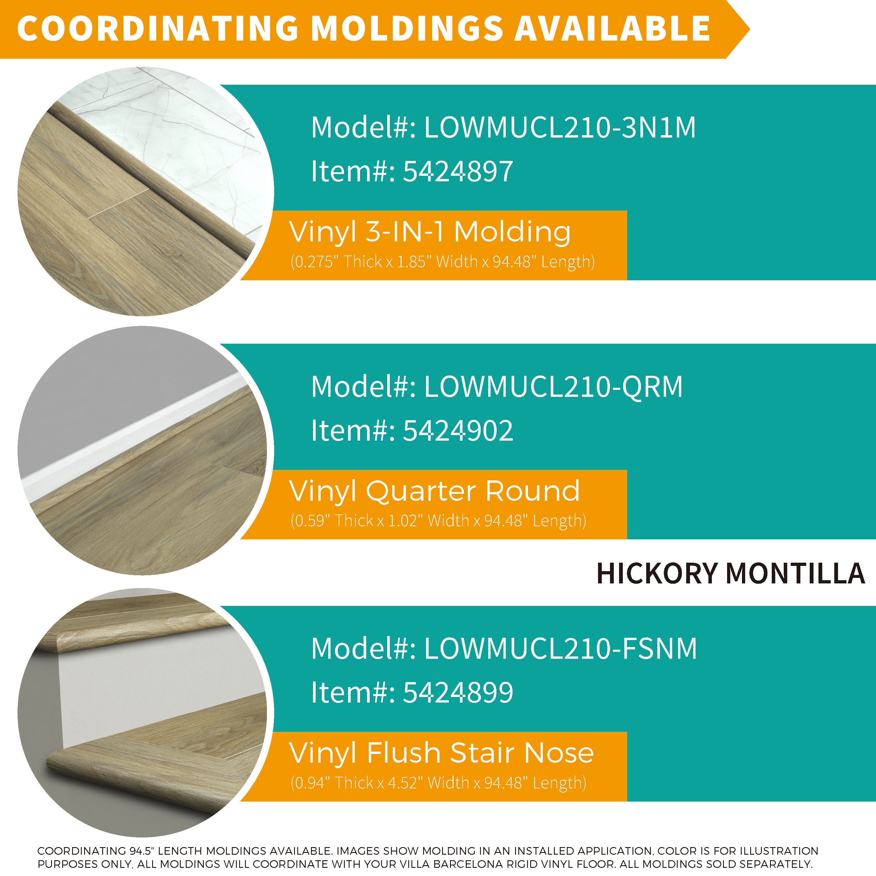 Villa Barcelona LOWMUCL210-3N1M Floor-Moulding - View #5