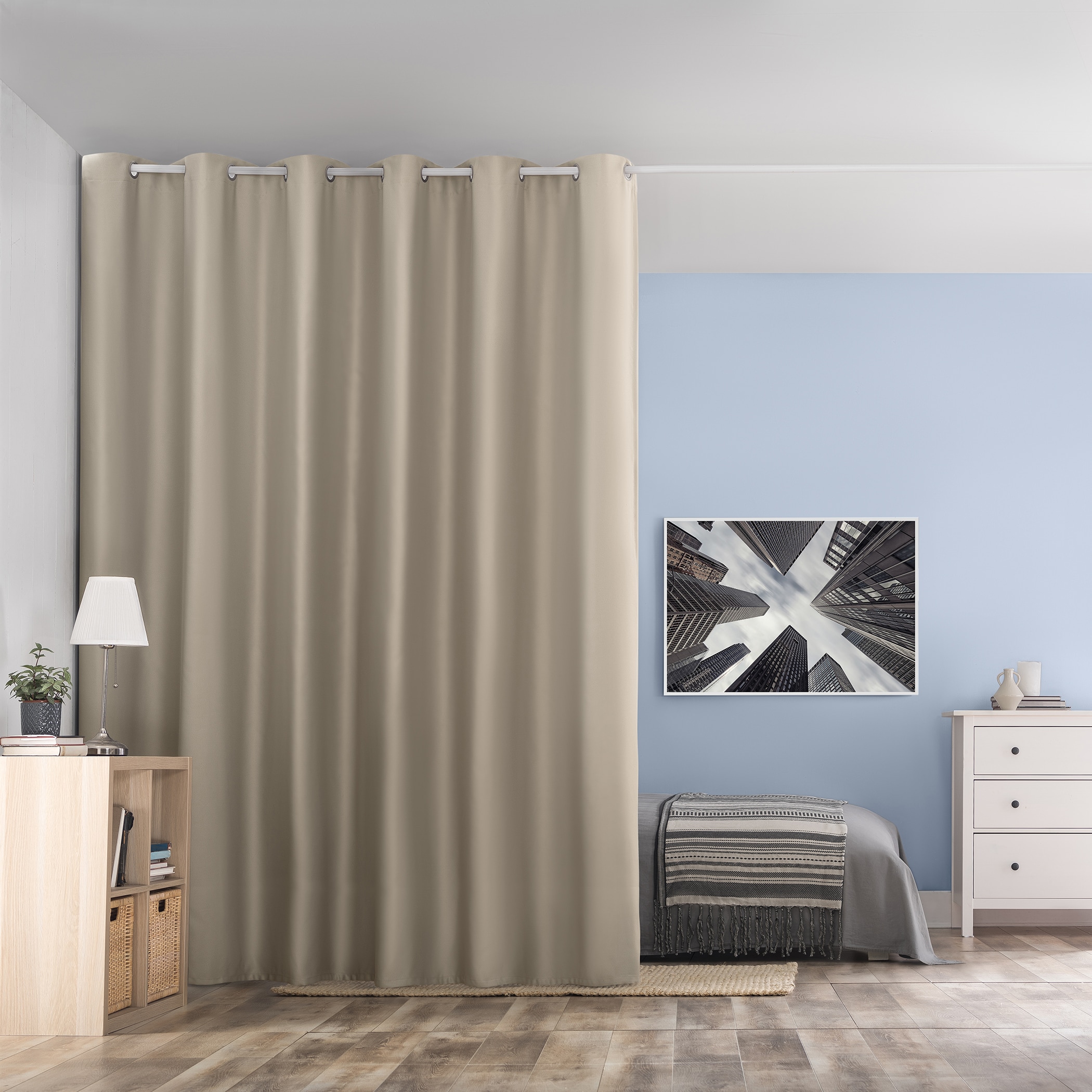 No. 918 59866 84-Inches Stone Light filtering Grommet Single curtain panel