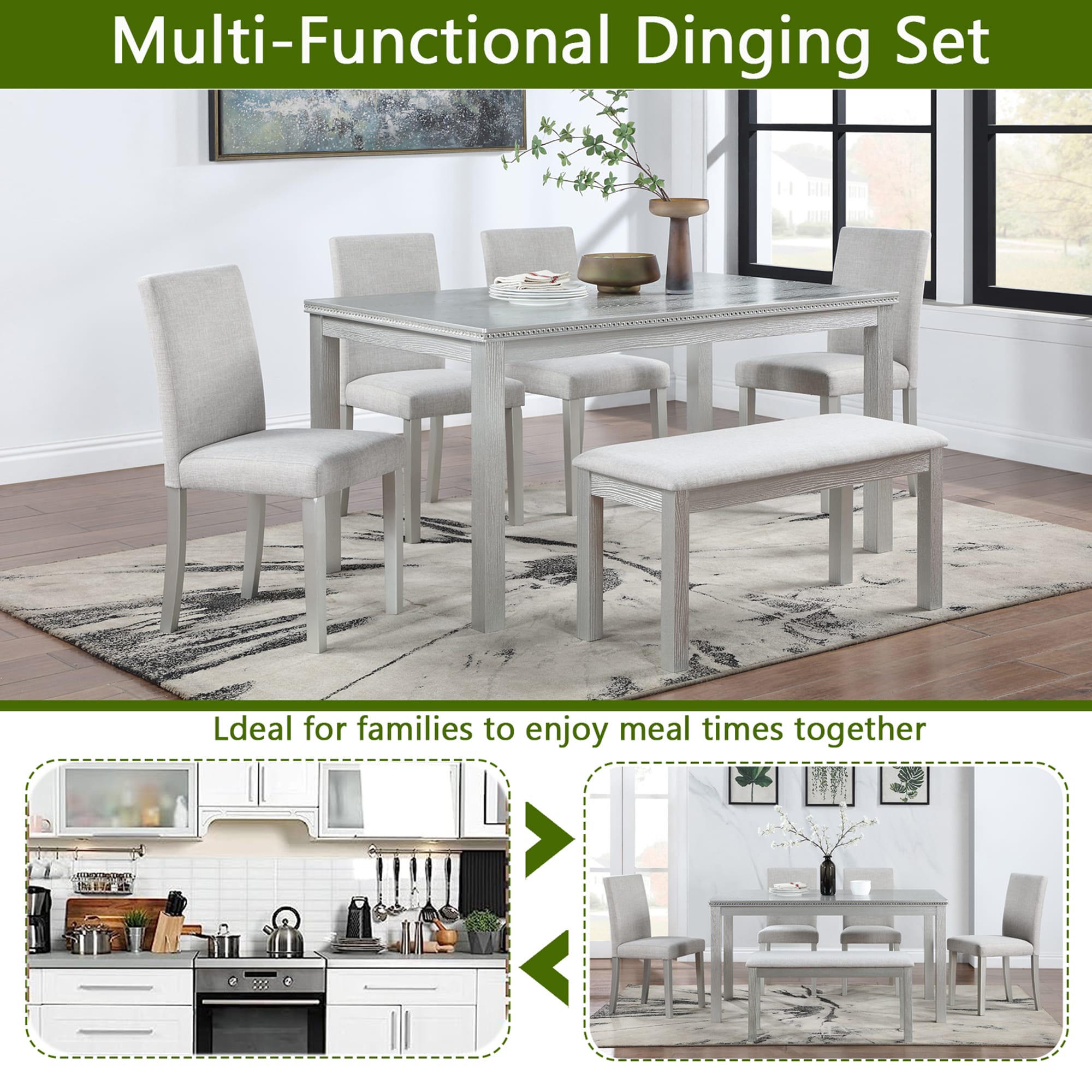 SINOFURN SYA010043GN Dining-Sets - View #4