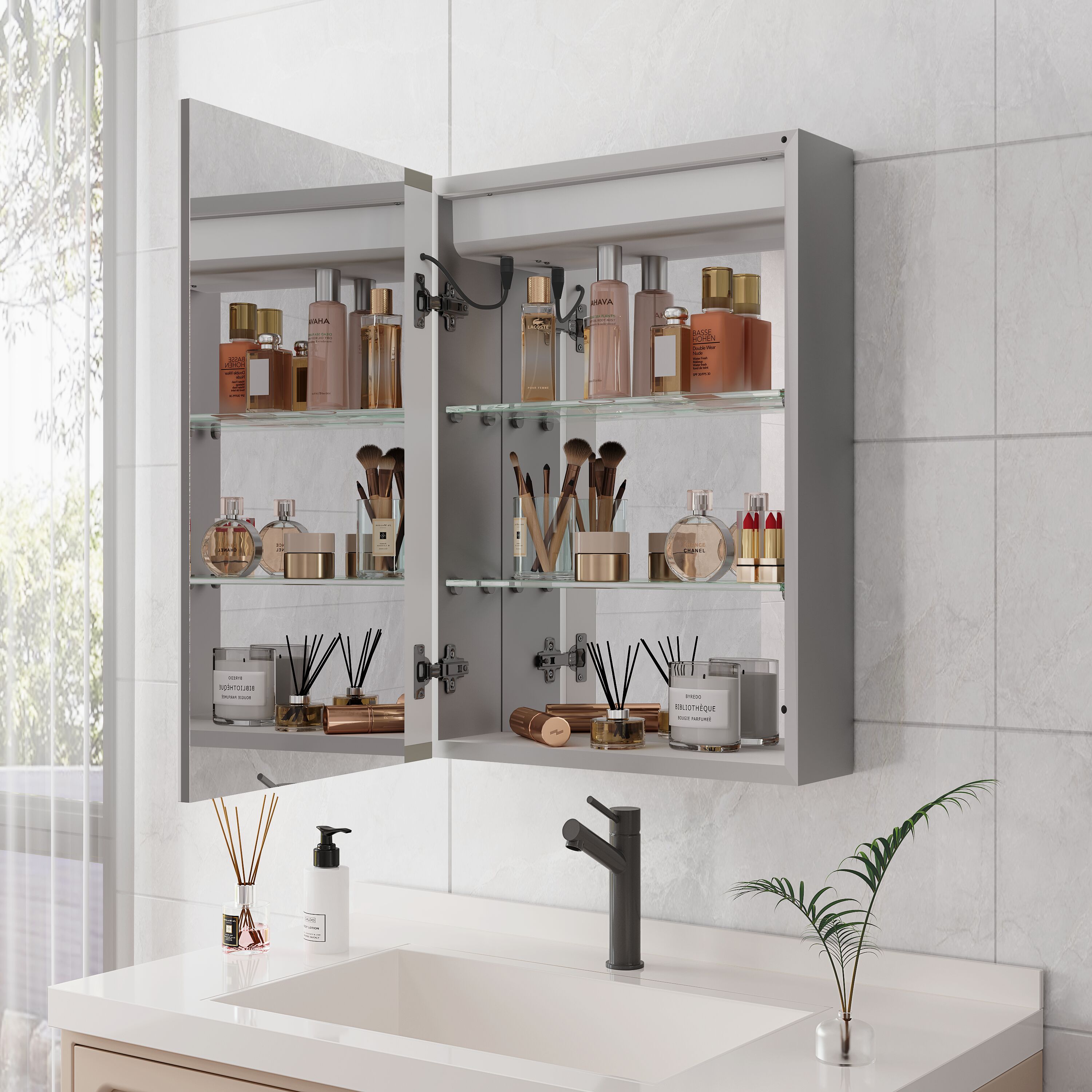 Forclover HBM-2028L Bathroom-Medicine-Cabinets - View #6