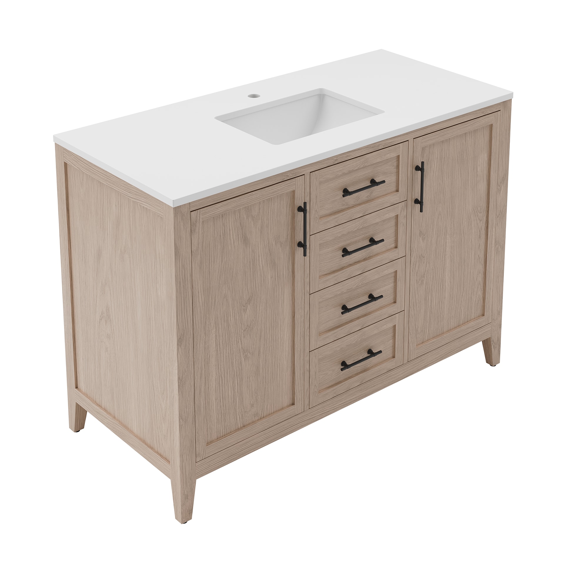 Fresca FCB4248OAK-CWH-U Bath-Vanity-Combo - View #3