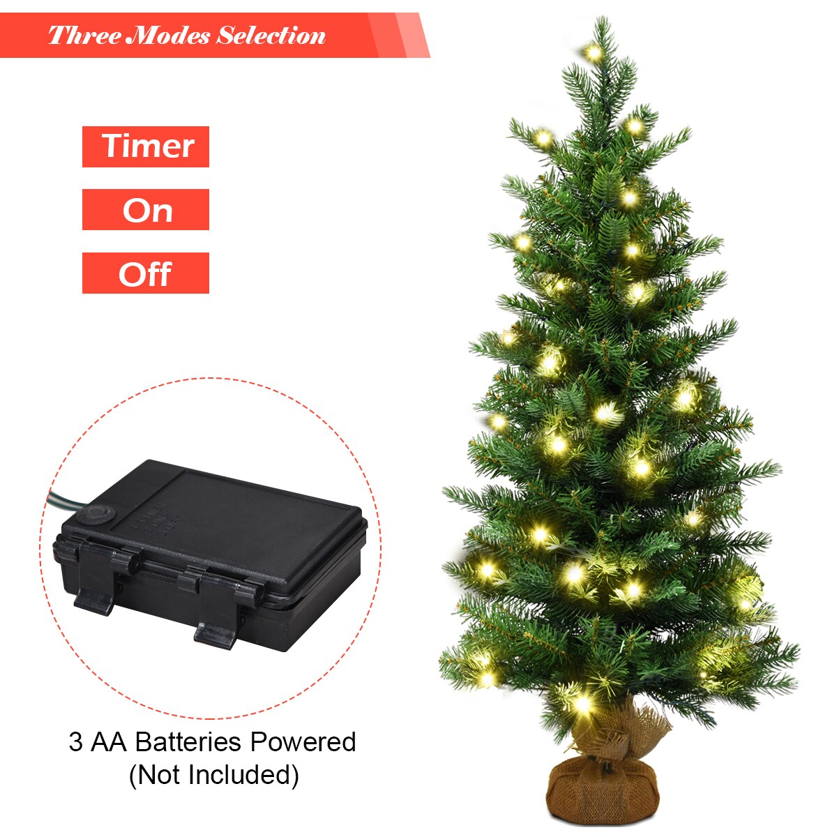 Goplus CM21217 Artificial-Christmas-Trees - View #3