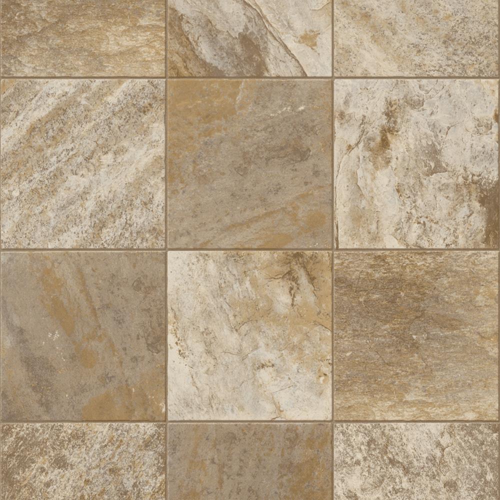 Congoleum AU432121 Sandy Brown 10-mil Vinyl Sheet Flooring