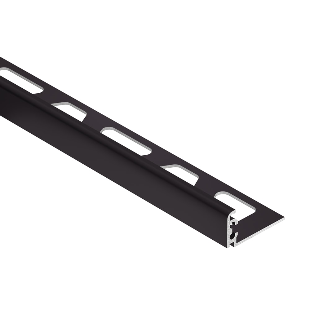 Schluter Systems J125SB Jolly 0.5-in W x 98.5-in L Black brown color-coated aluminum Aluminum L-angle Tile Edge Trim