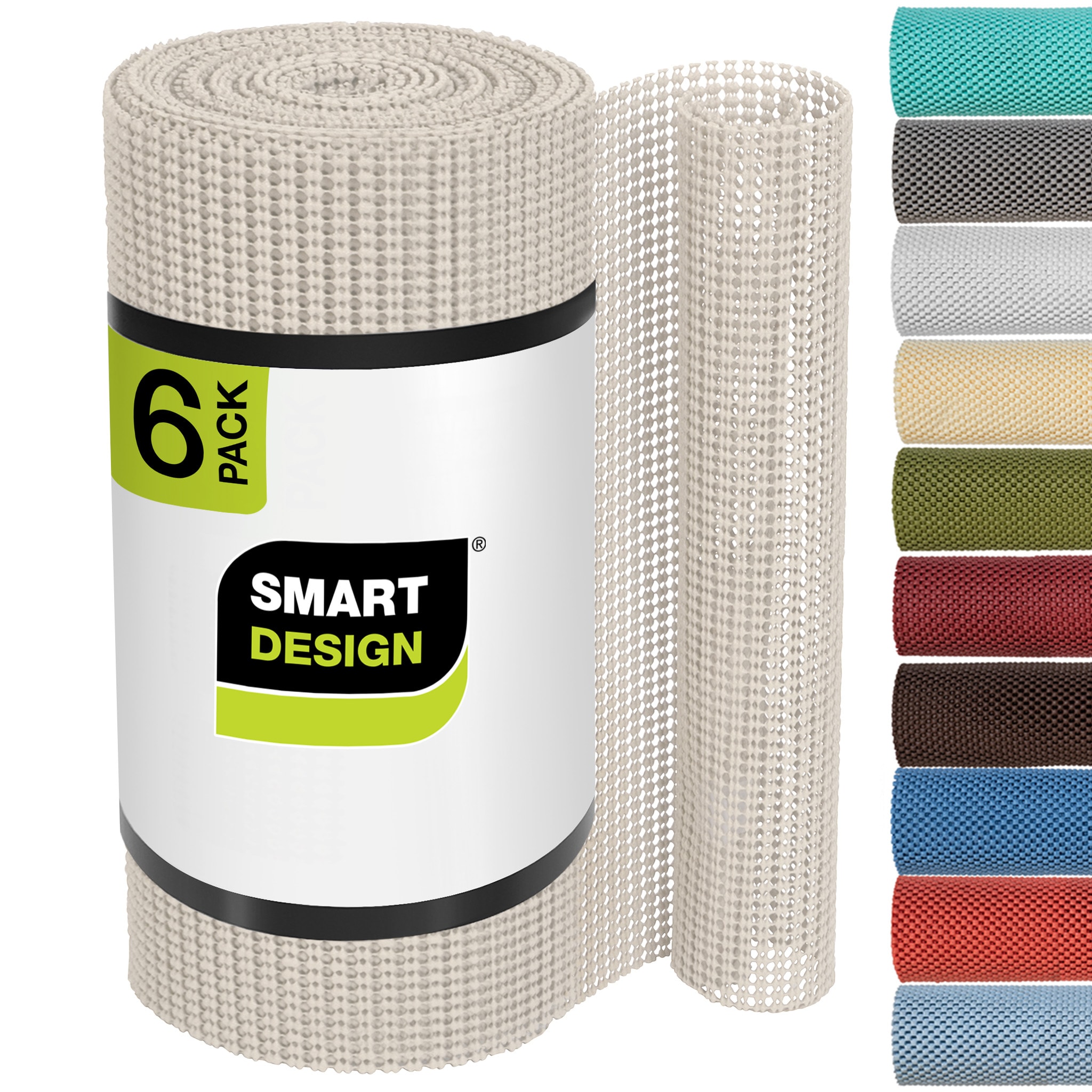 Smart Design 8716388AS6 18-Inches x 5-ft Taupe Drawer liner
