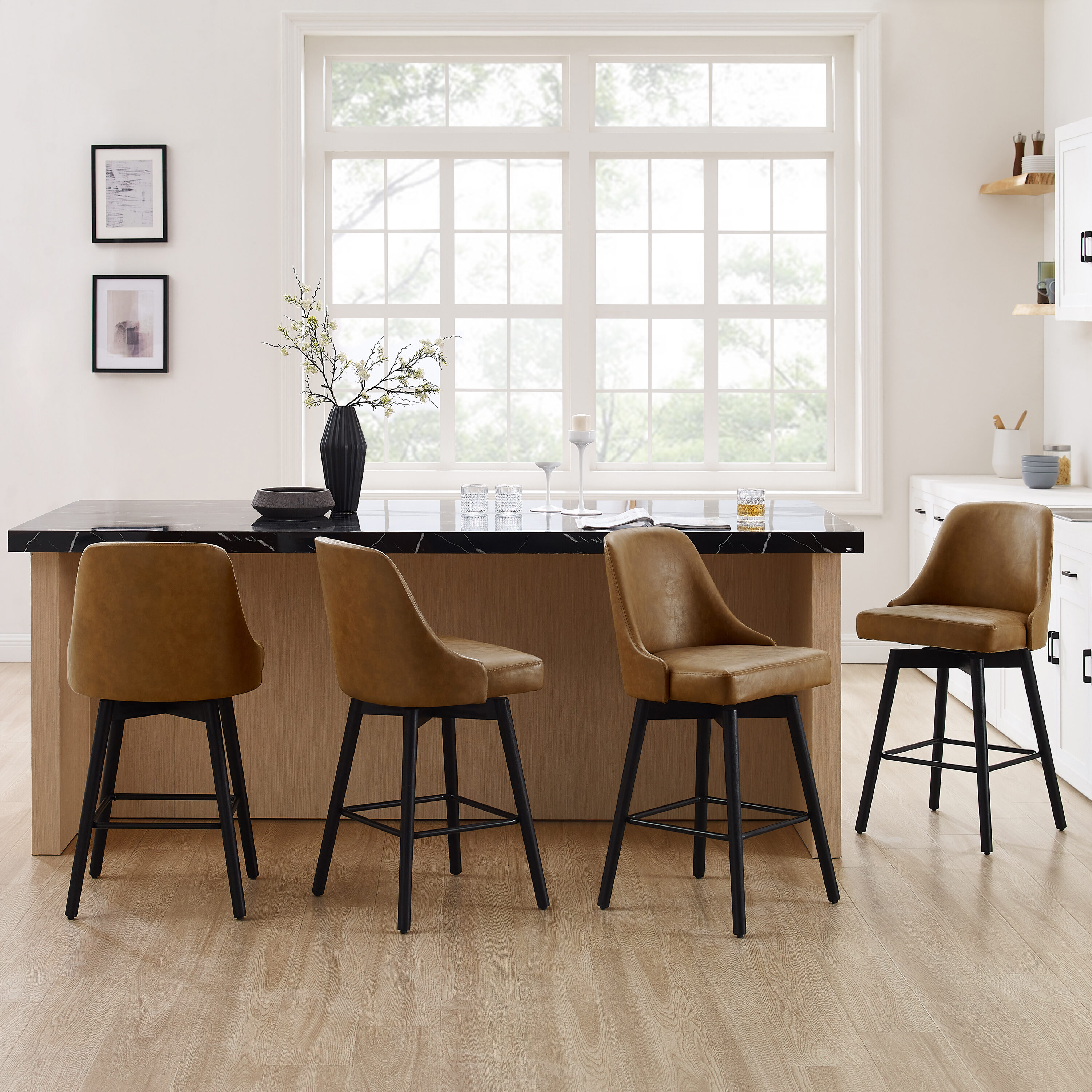 Art Leon BS042-2-BR-PU stools - View #5